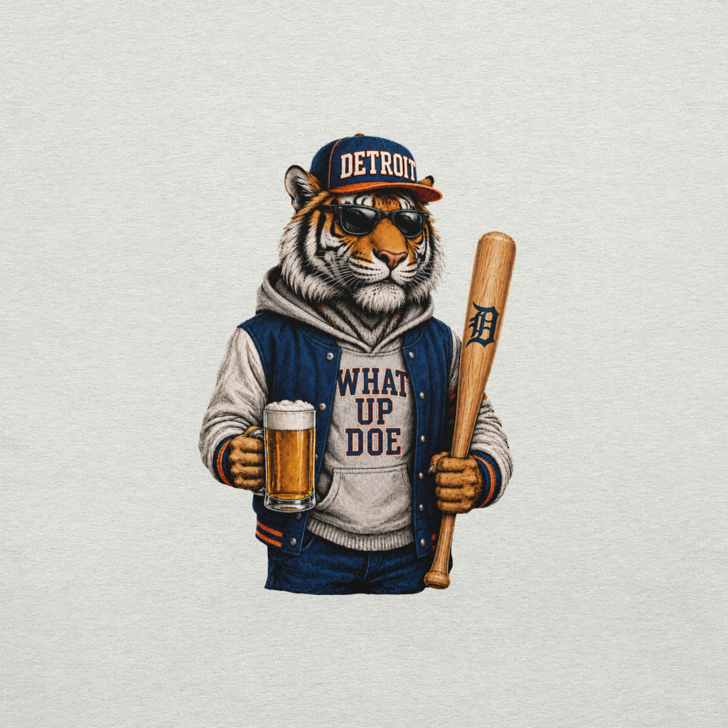 What Up Doe Baseball T-Shirt | Detroit Inspired