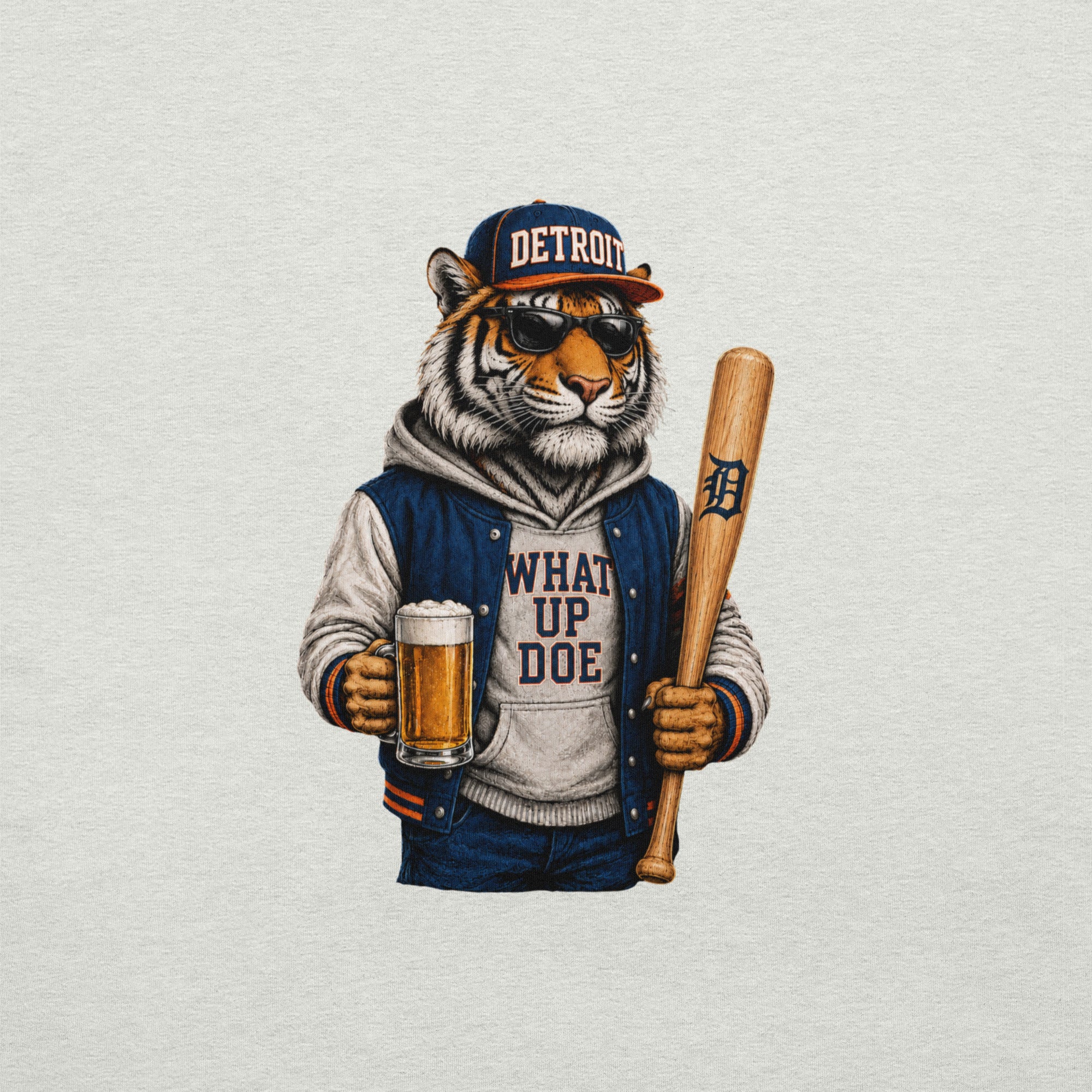 What Up Doe Baseball T-Shirt | Detroit Inspired