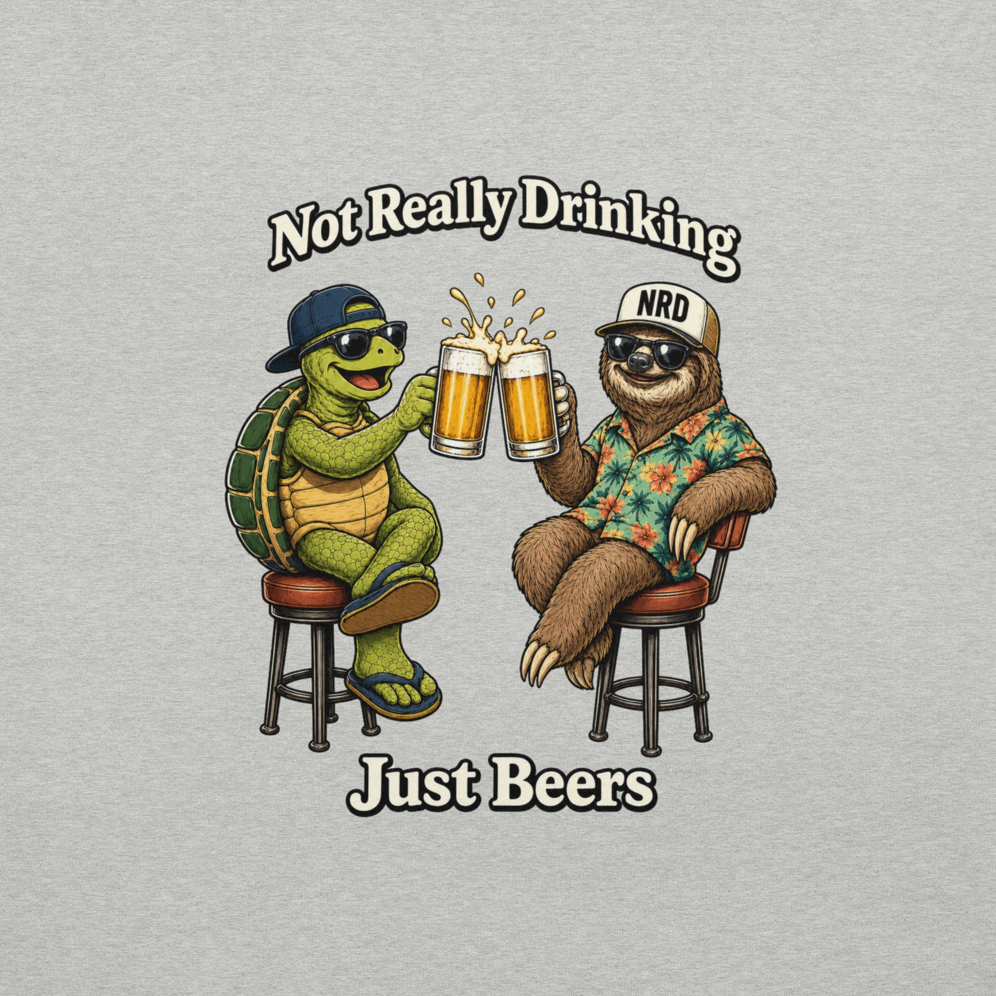 Just Beers Turtle & Sloth Cheers T-Shirt