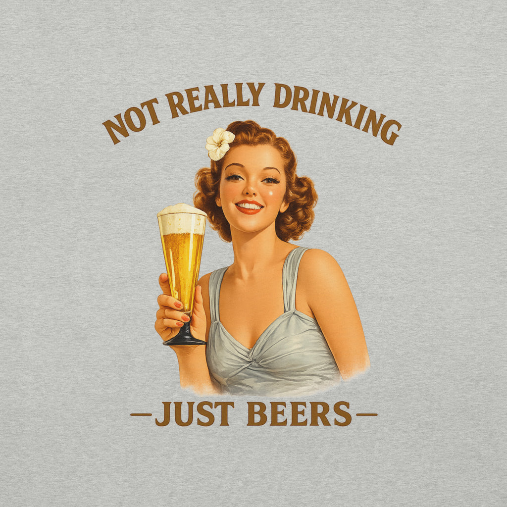 Vintage Just Beers Pin-Up T-Shirt | Not Really Drinking™