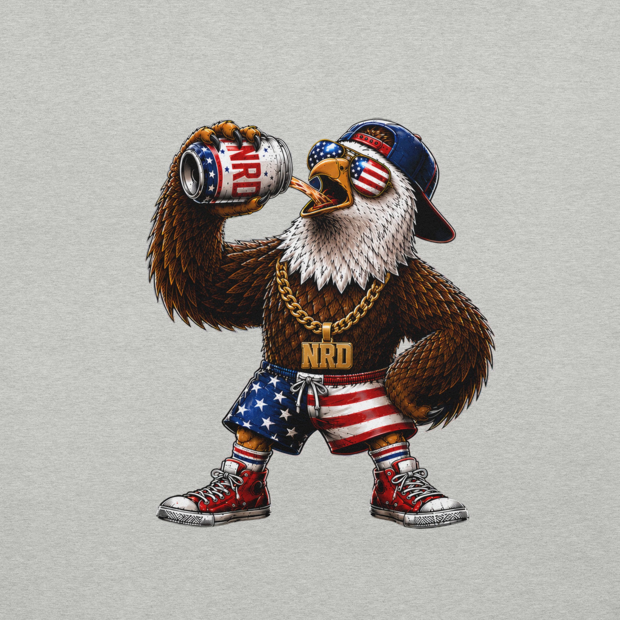 Patriotic Eagle Just Beers T-Shirt | USA Beer Tee
