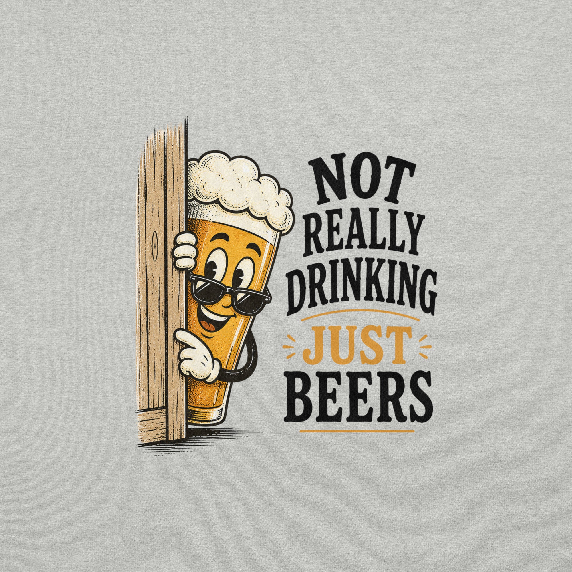 Not Really Drinking Peeking Beer T-Shirt