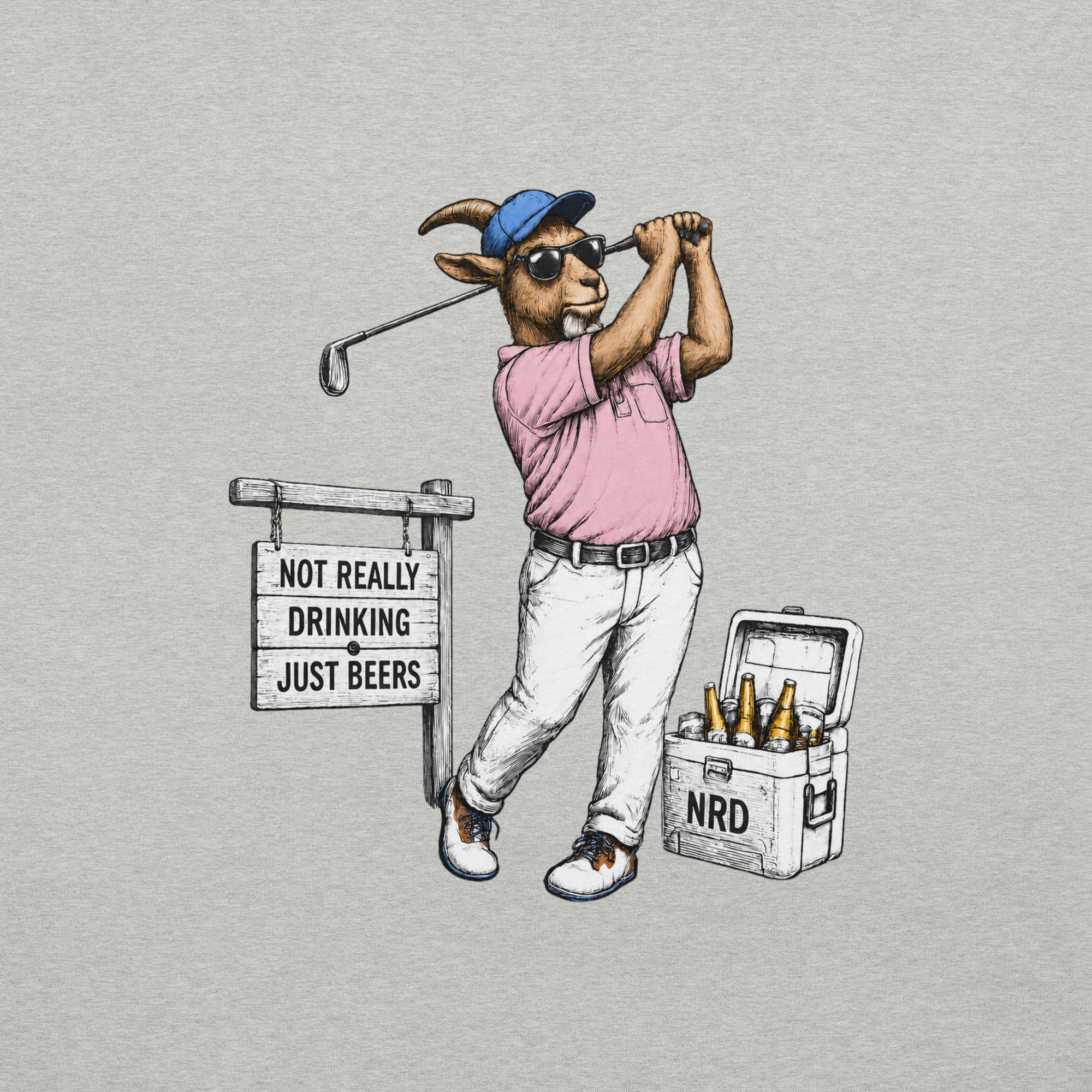 Goat Golfer T-Shirt | Funny Golf Shirt