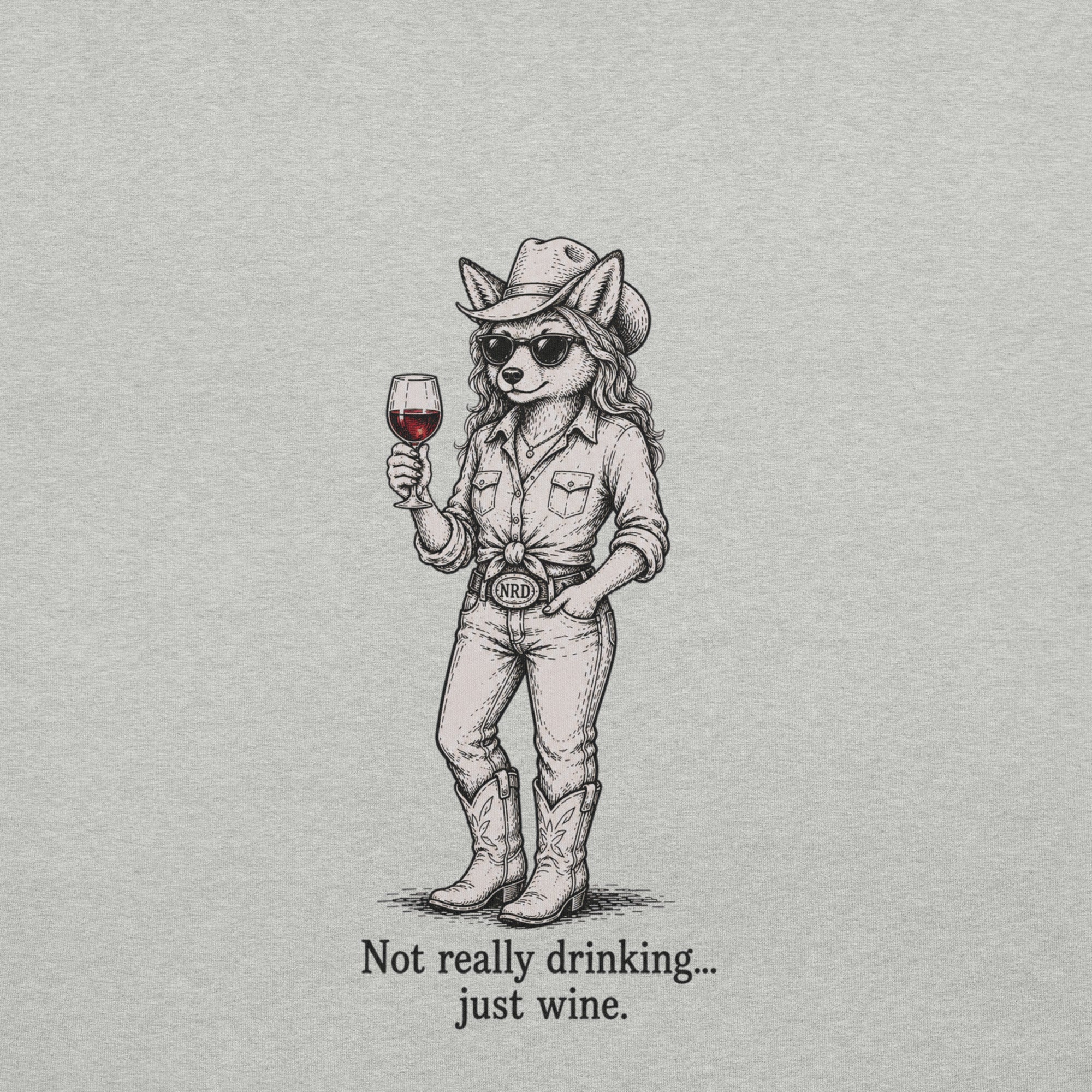 Cowgirl Just Wine T-Shirt | Western Wine Tee