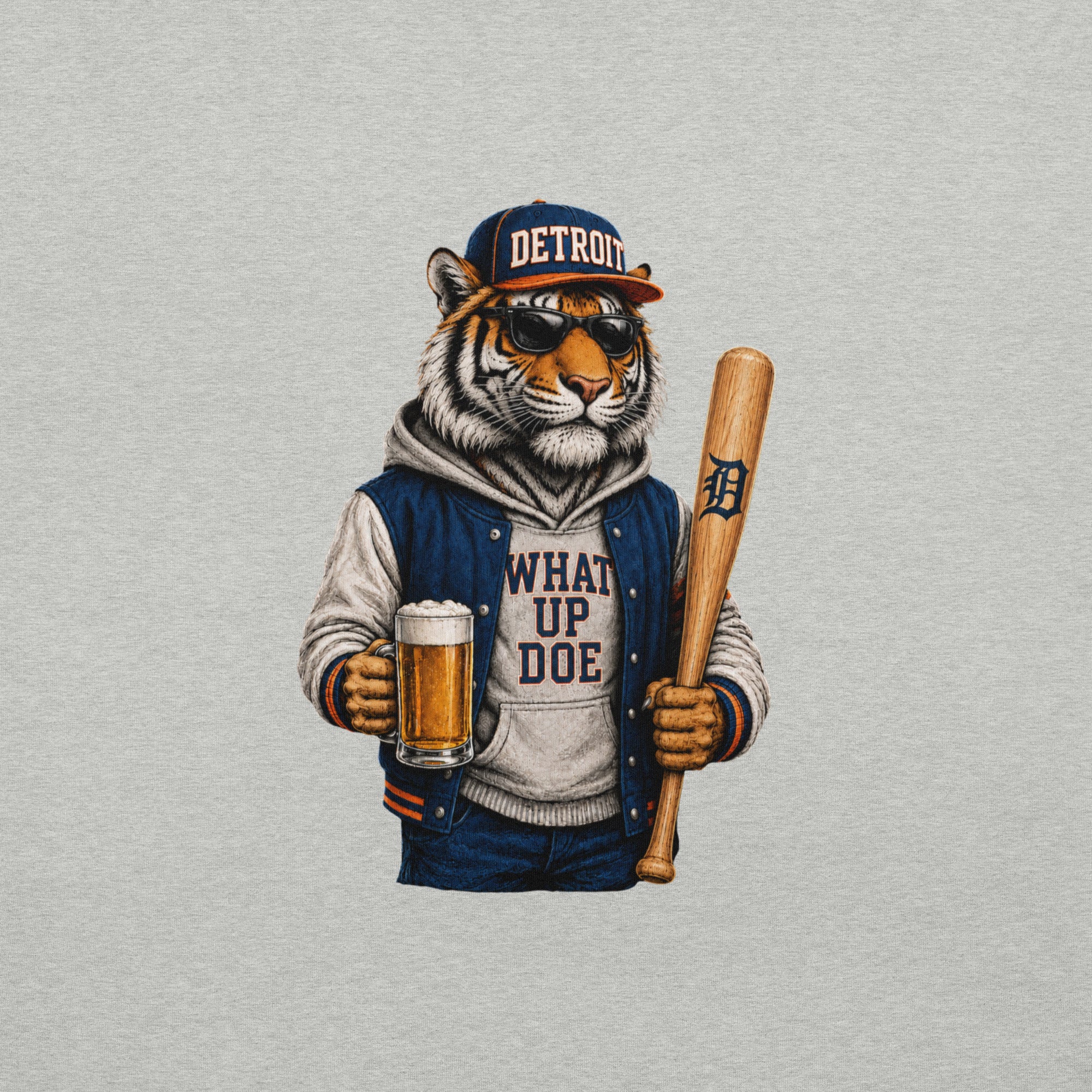 What Up Doe Baseball T-Shirt | Detroit Inspired