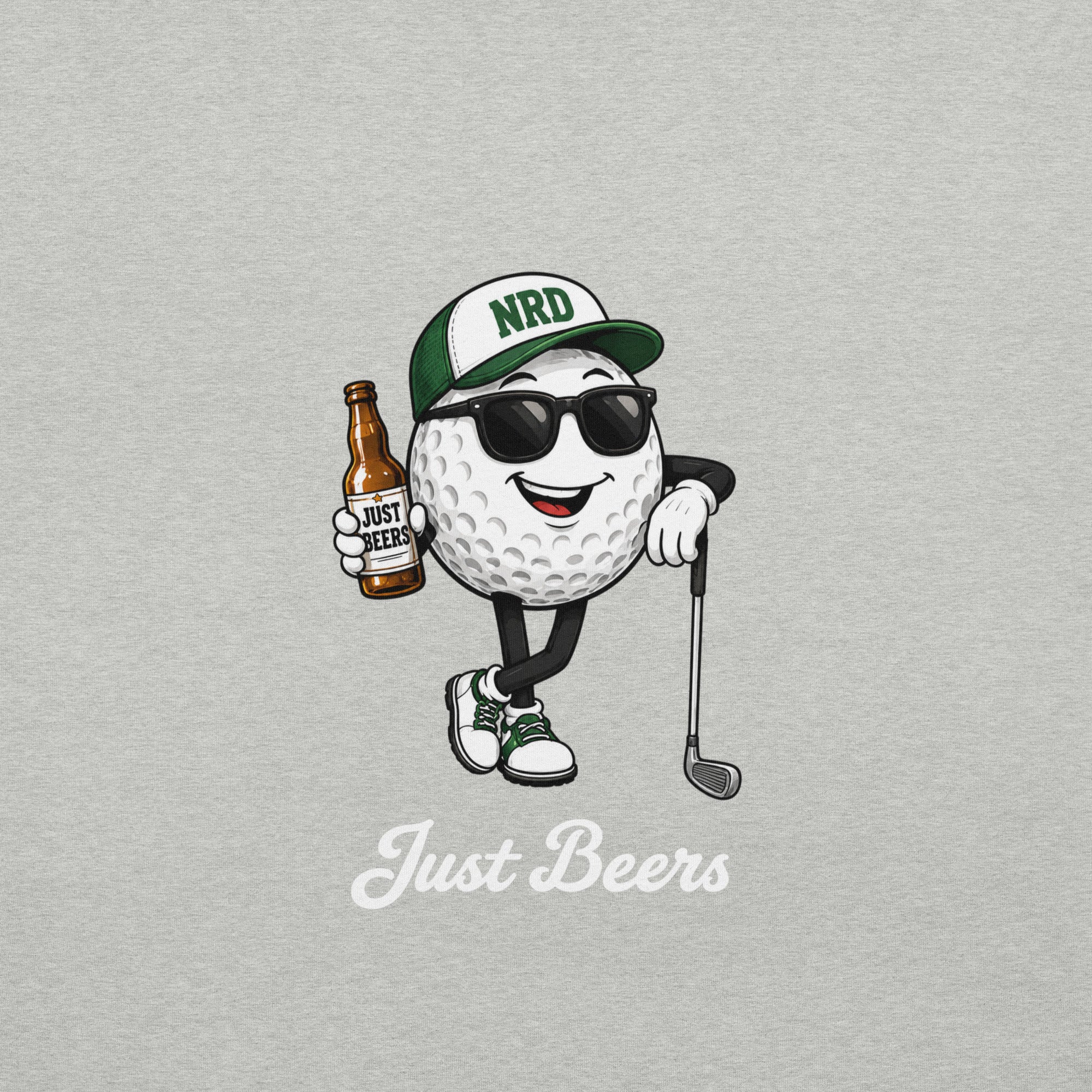 Just Beers Golf Ball T-Shirt | Funny Golf Tee
