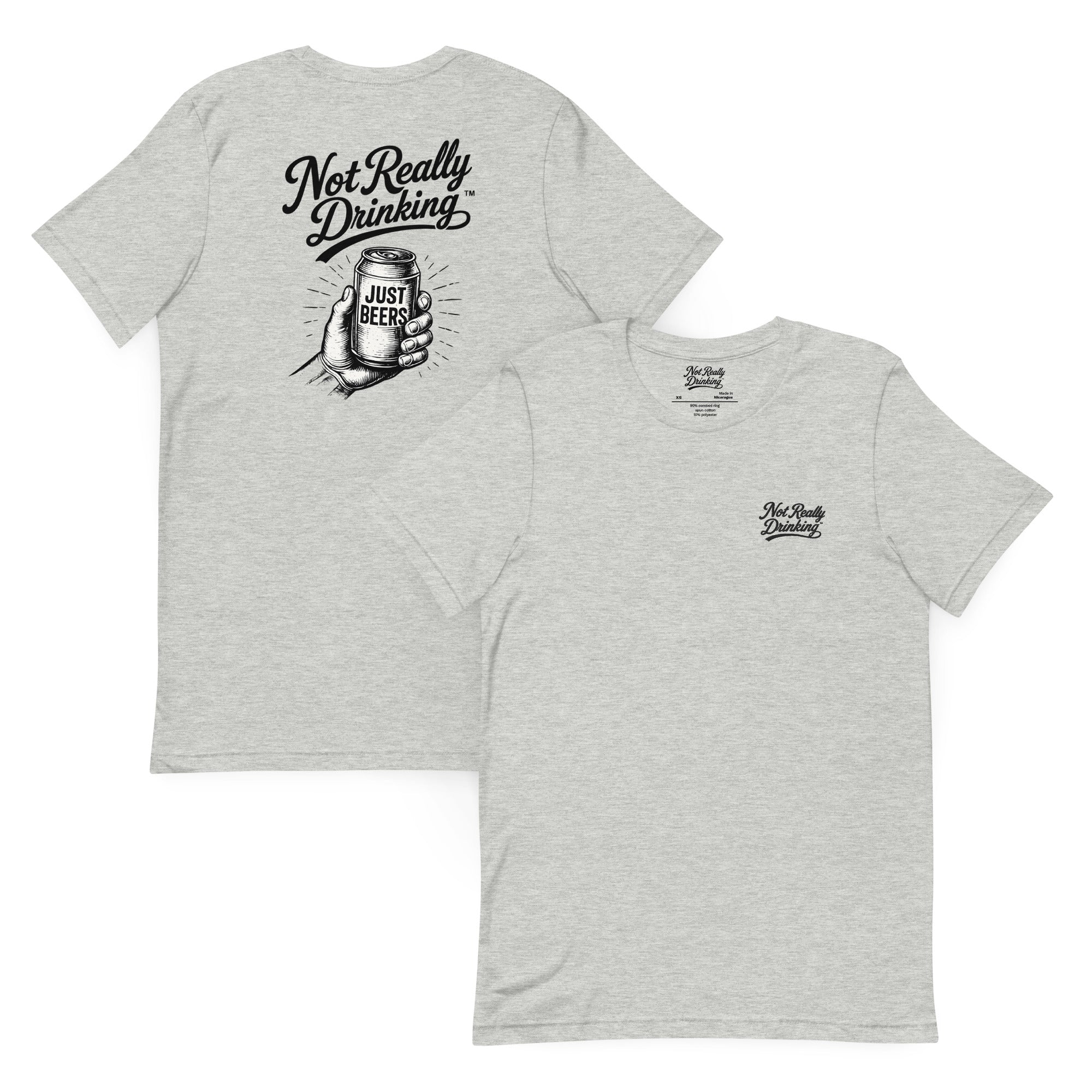 Just Beers Vintage Can T-Shirt | Not Really Drinking™