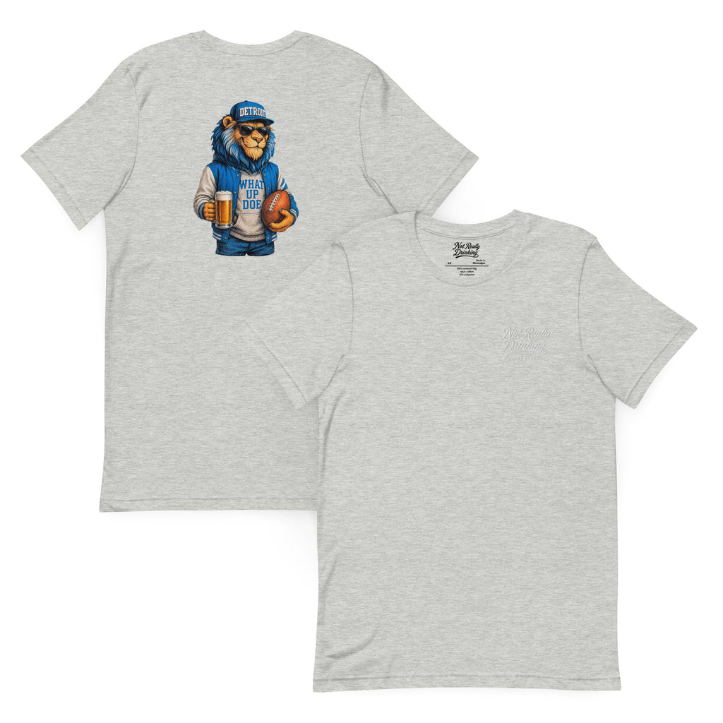 What Up Doe Lion Football T-Shirt | Detroit Inspired
