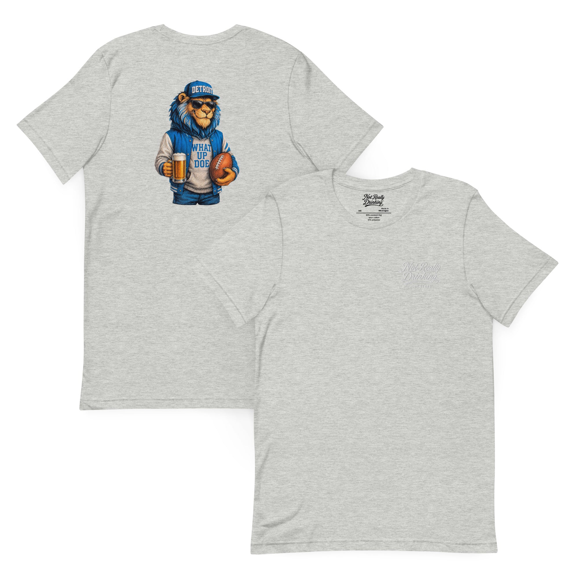 What Up Doe Lion Football T-Shirt | Detroit Inspired