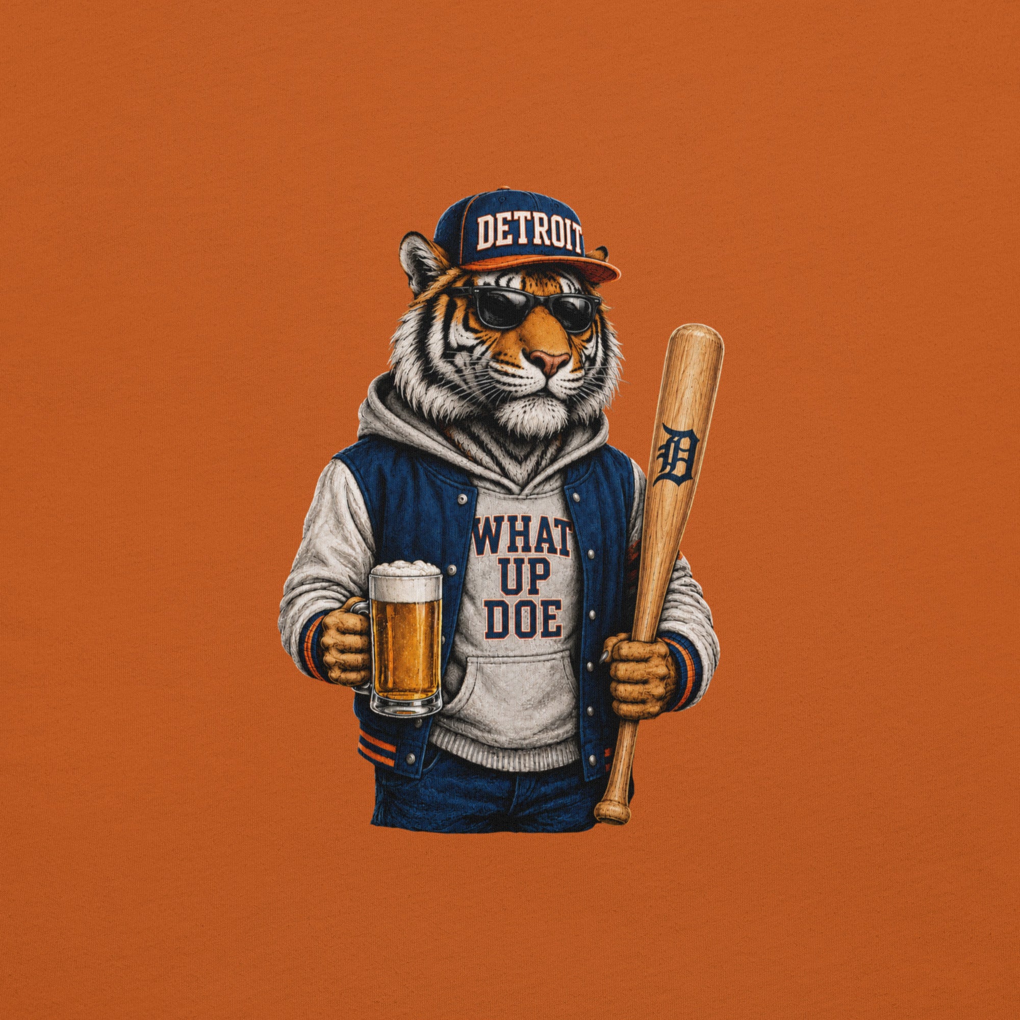 What Up Doe Baseball T-Shirt | Detroit Inspired