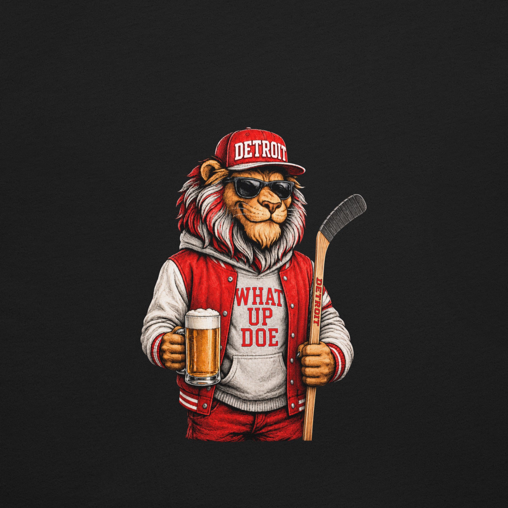 What Up Doe Hockey T-Shirt | Detroit Inspired