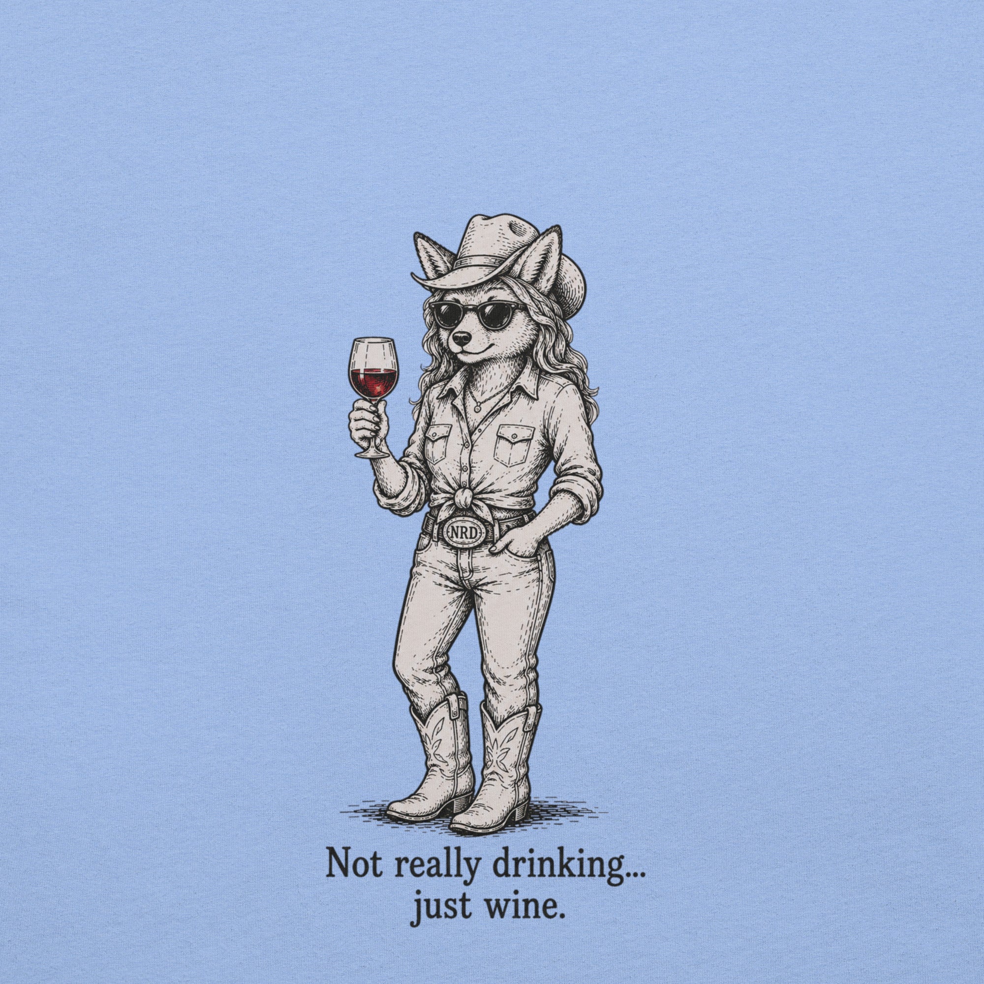 Cowgirl Just Wine T-Shirt | Western Wine Tee