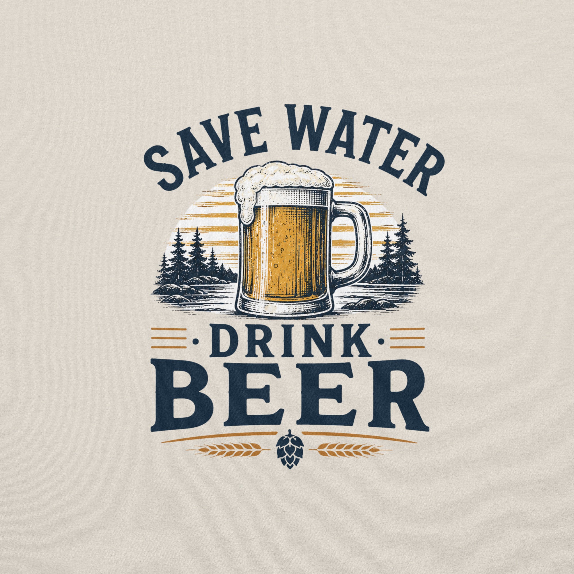 Save Water Drink Beer T-Shirt | Funny Beer Tee