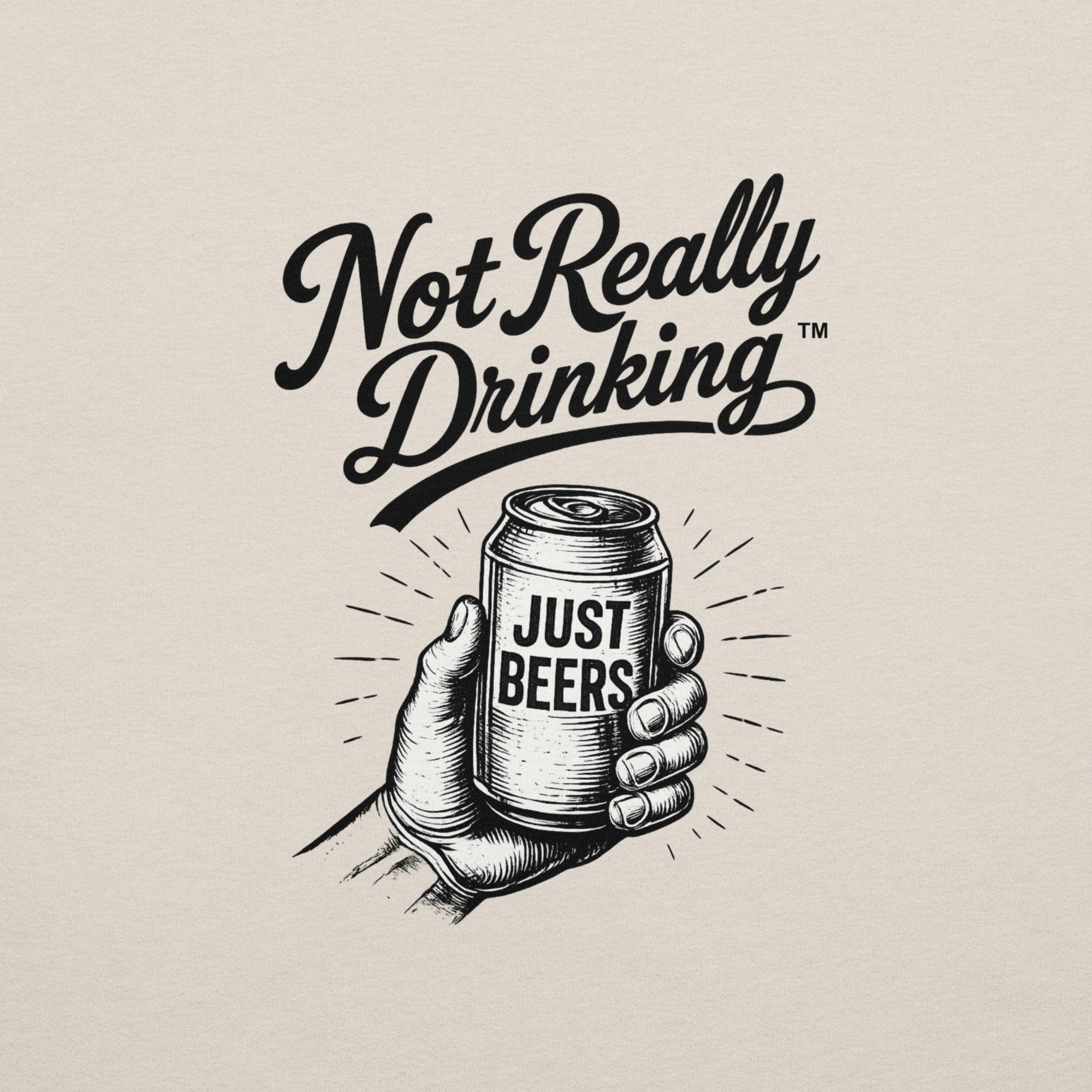 Just Beers Vintage Can T-Shirt | Not Really Drinking™