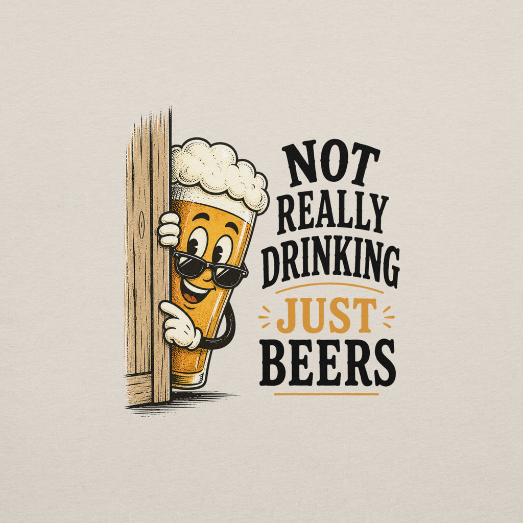 Not Really Drinking Peeking Beer T-Shirt