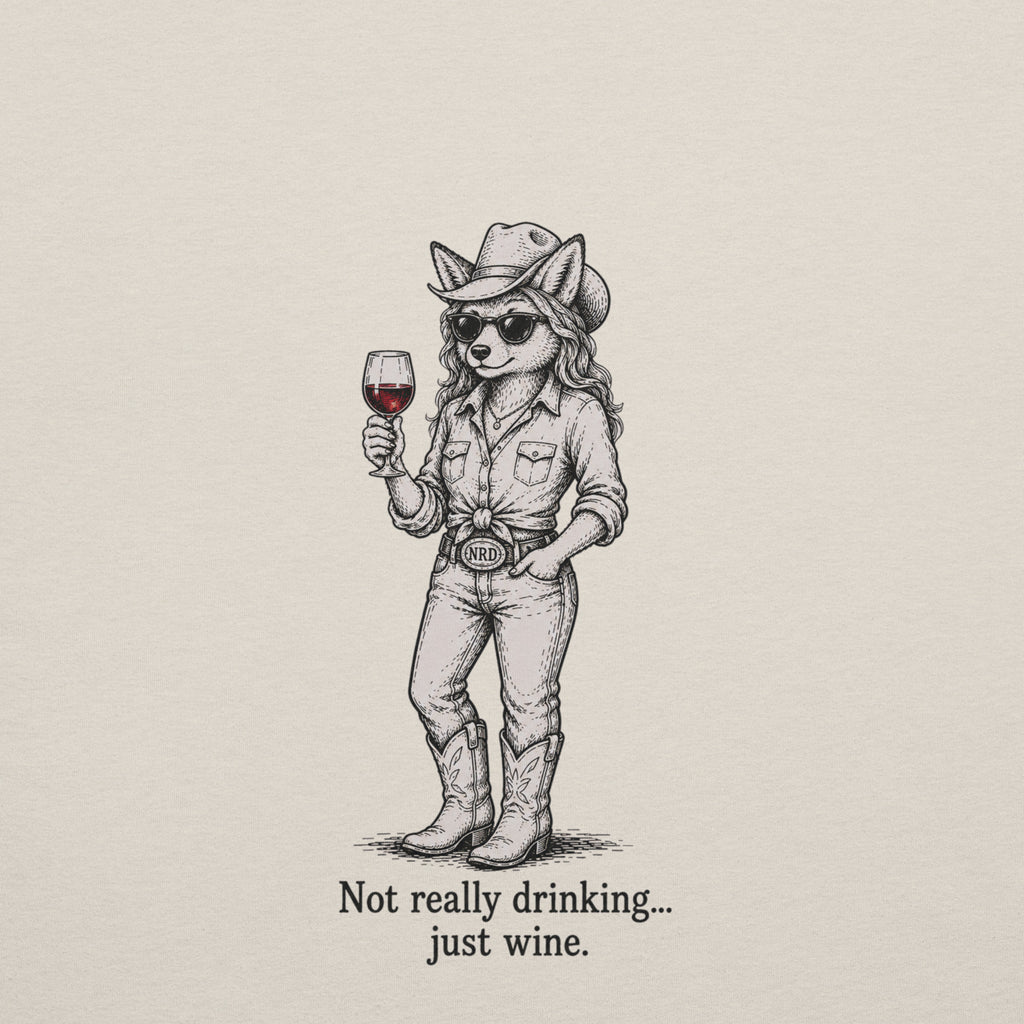 Cowgirl Just Wine T-Shirt | Western Wine Tee