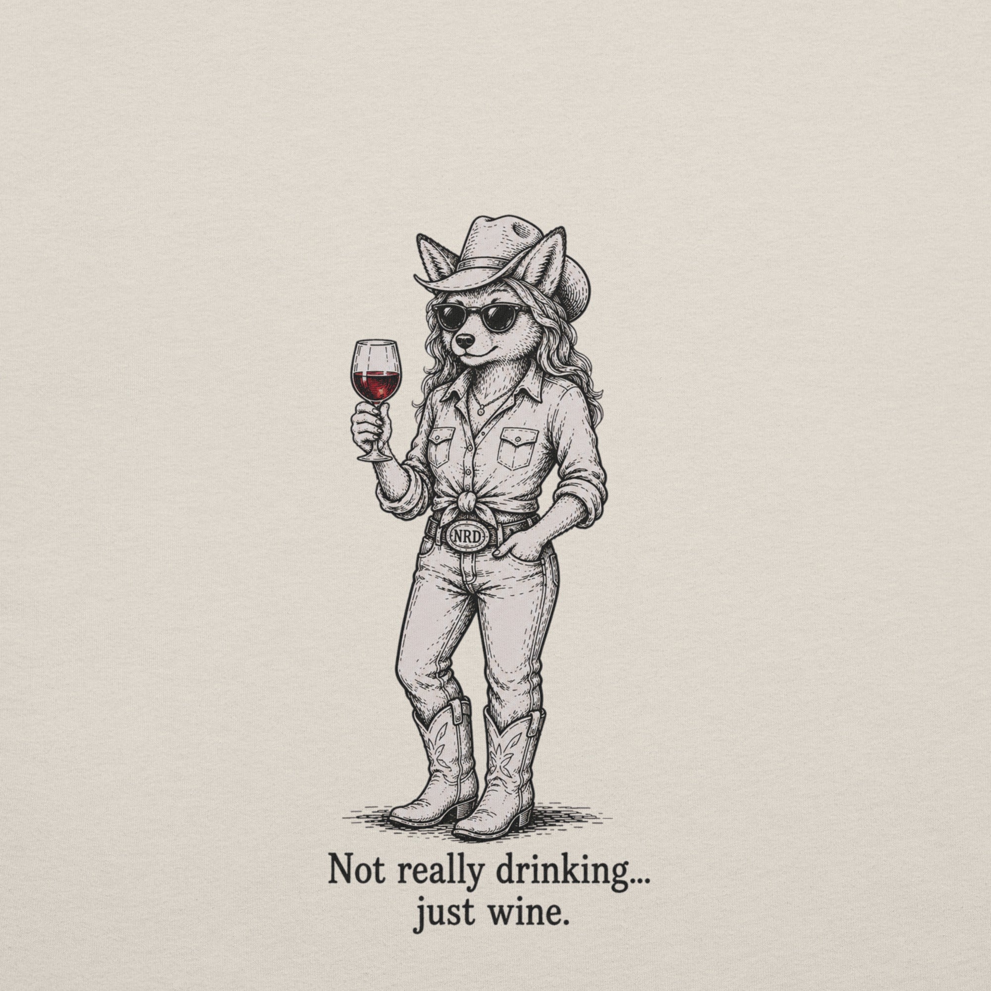 Cowgirl Just Wine T-Shirt | Western Wine Tee