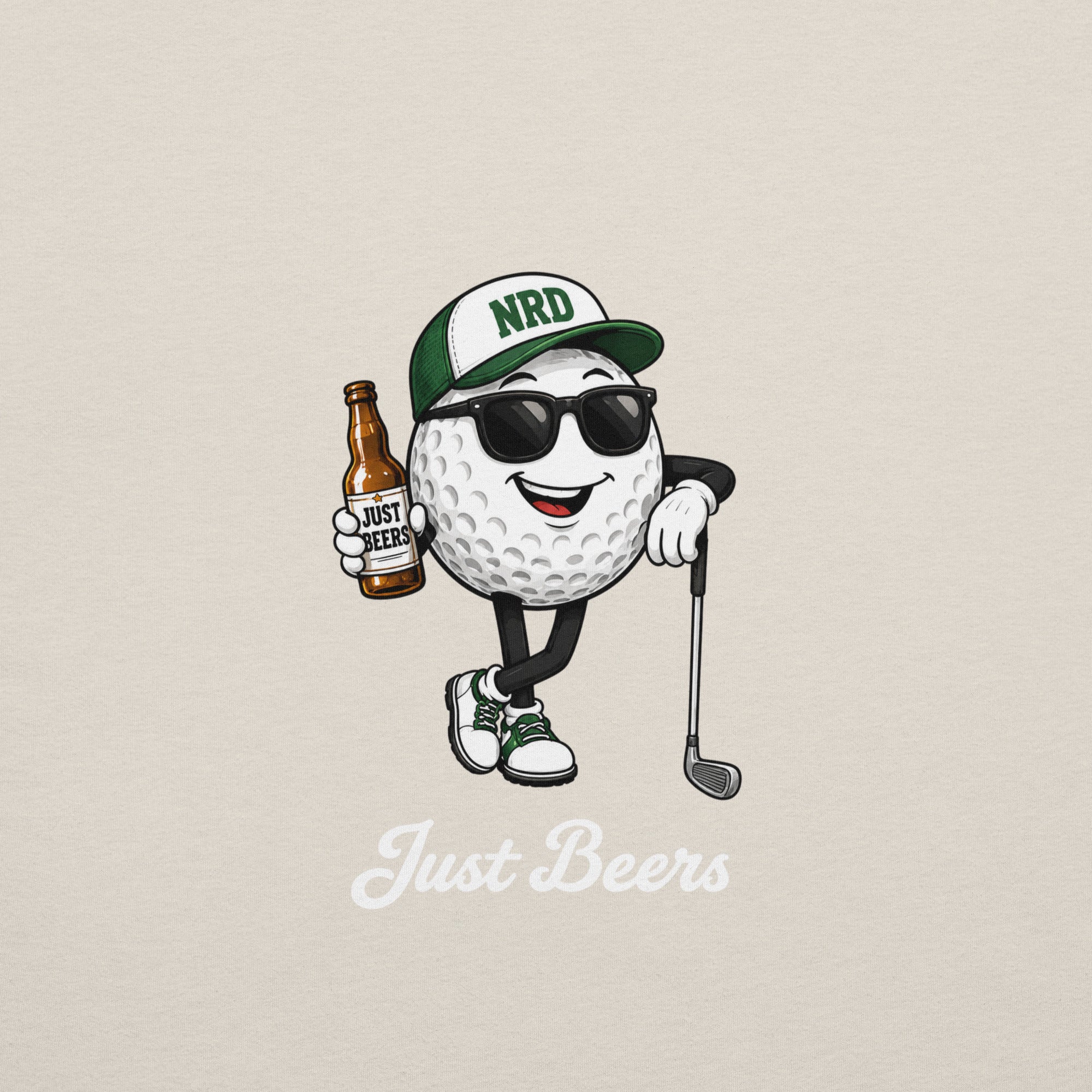 Just Beers Golf Ball T-Shirt | Funny Golf Tee