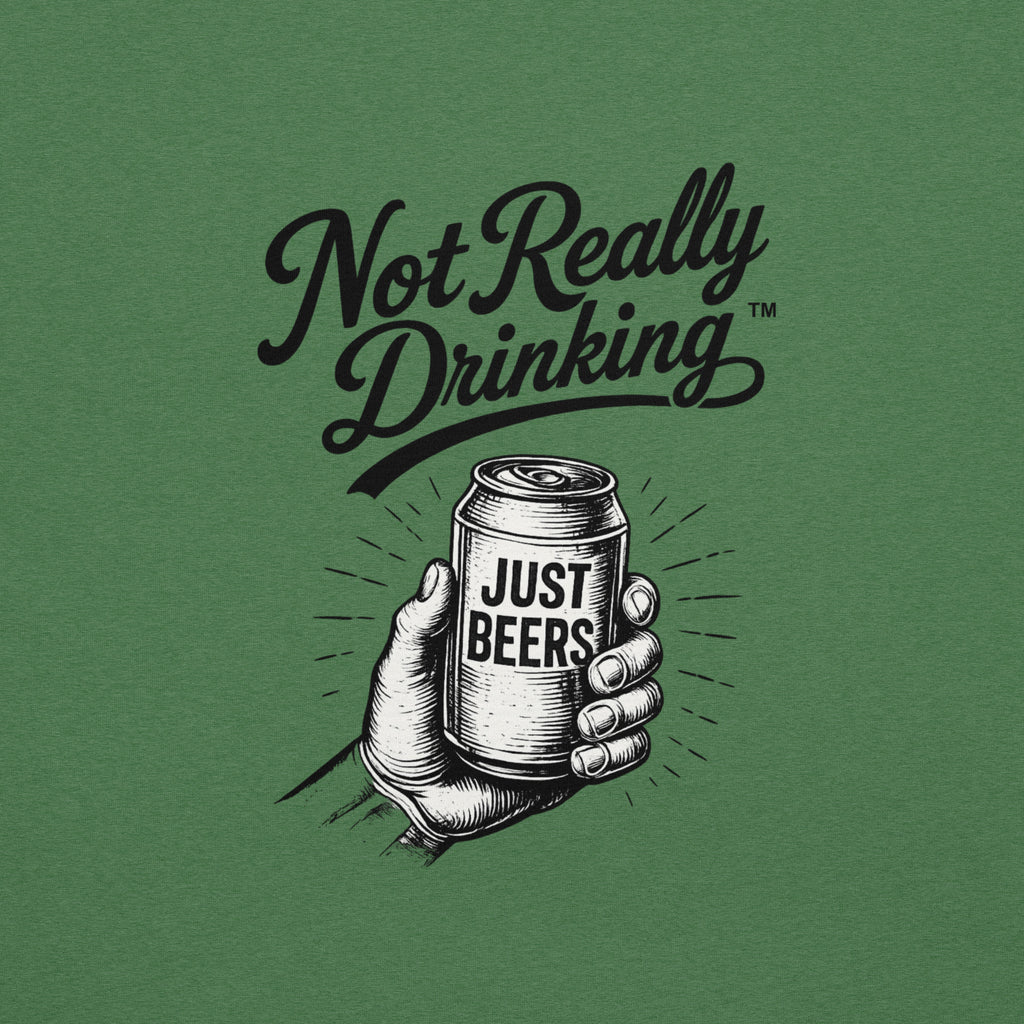 Just Beers Vintage Can T-Shirt | Not Really Drinking™