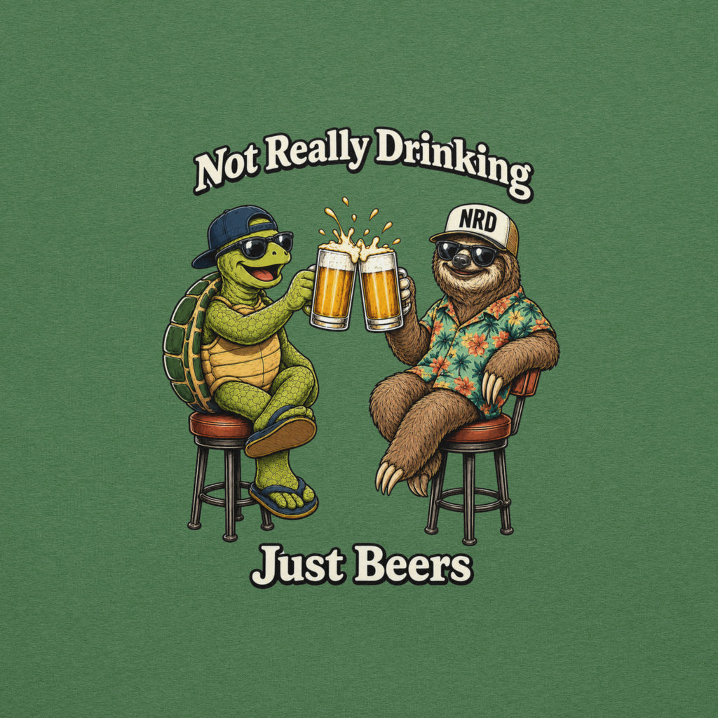 Just Beers Turtle & Sloth Cheers T-Shirt