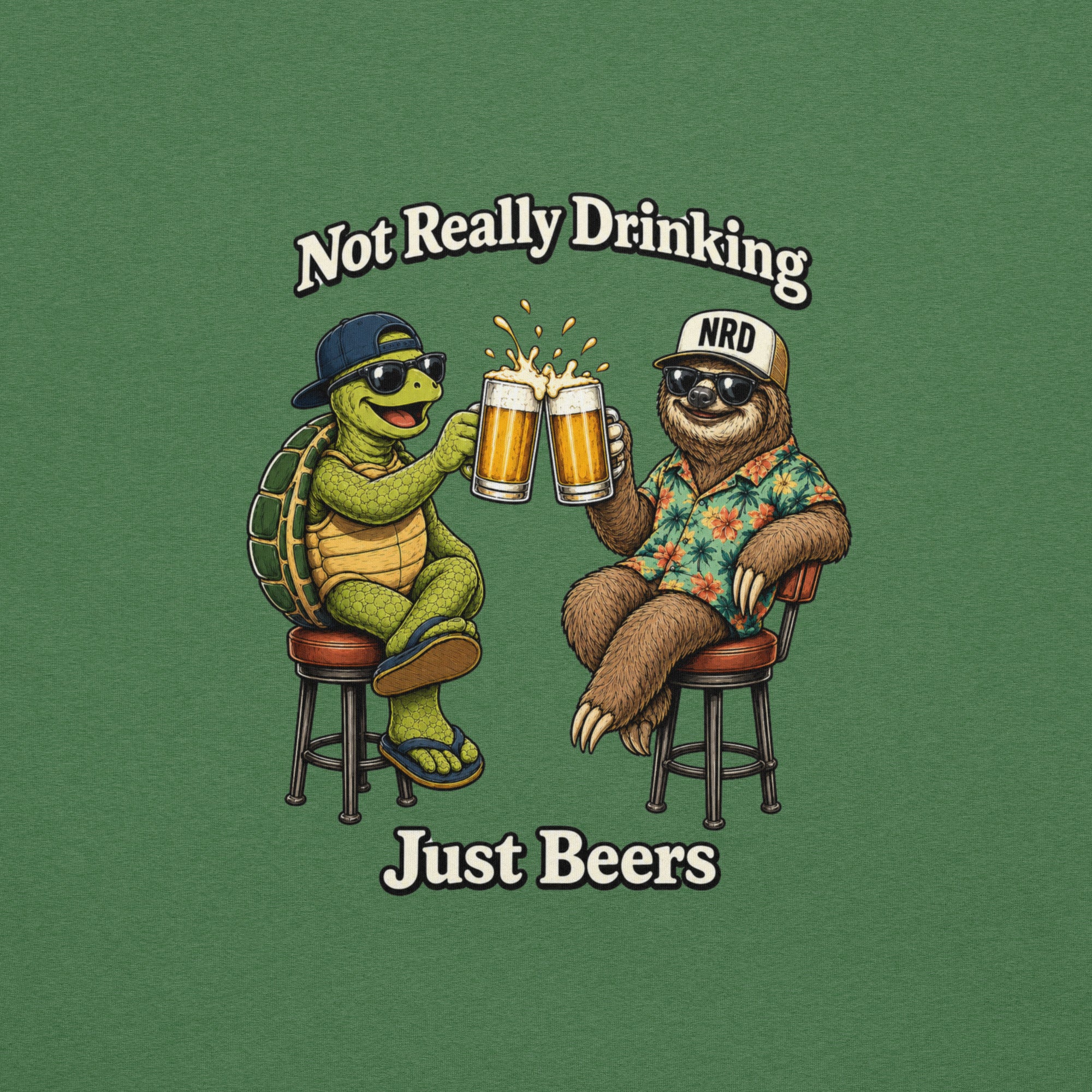 Just Beers Turtle & Sloth Cheers T-Shirt