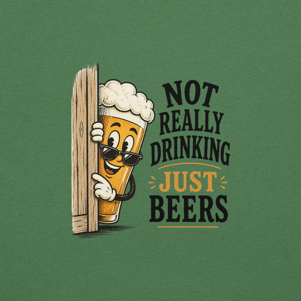 Not Really Drinking Peeking Beer T-Shirt