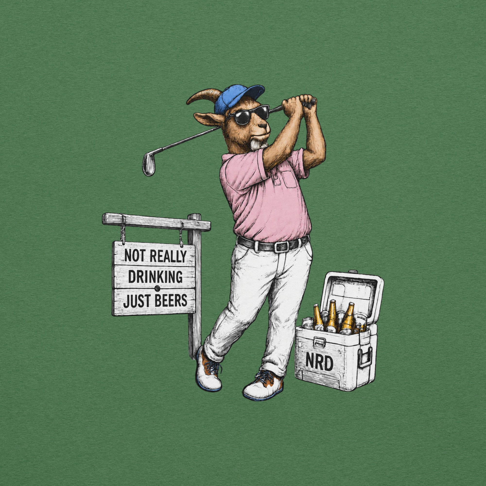Goat Golfer T-Shirt | Funny Golf Shirt