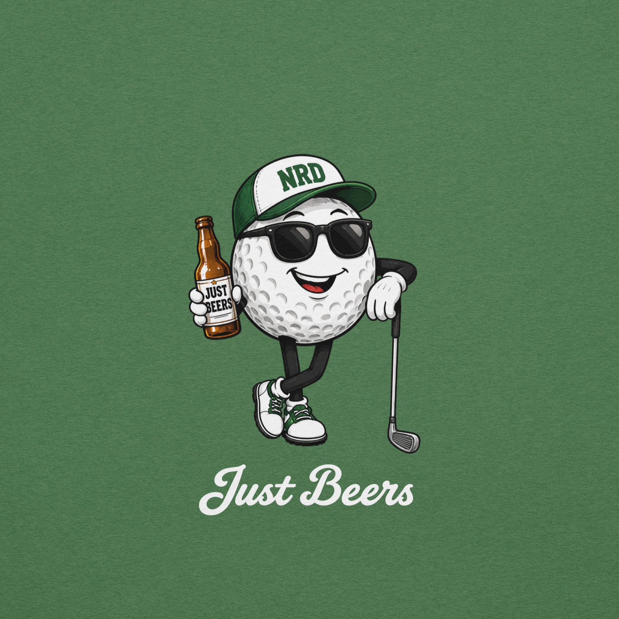 Just Beers Golf Ball T-Shirt | Funny Golf Tee