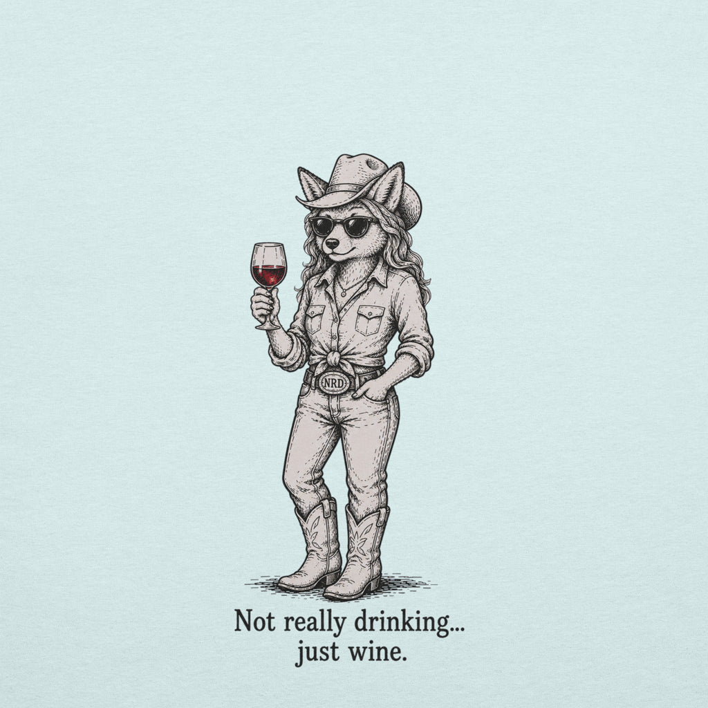 Cowgirl Just Wine T-Shirt | Western Wine Tee