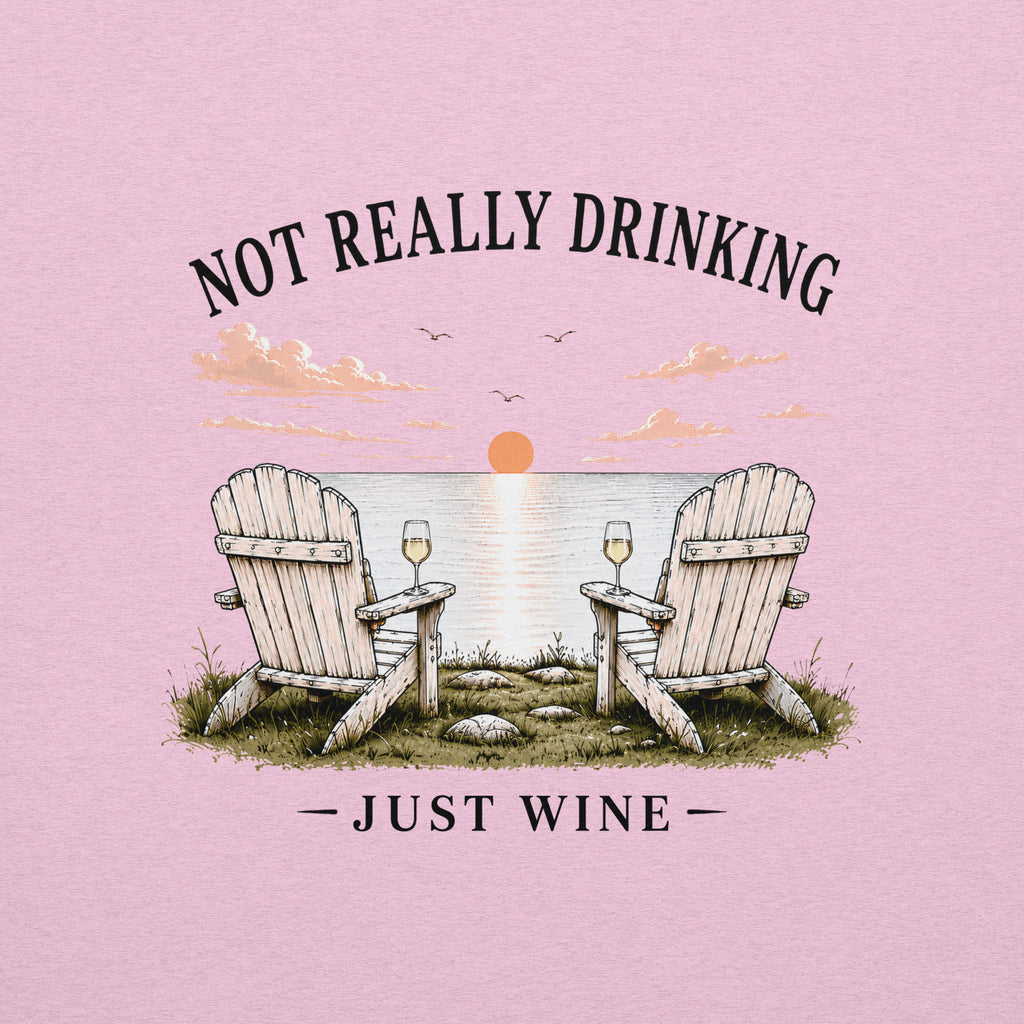 Just Wine Sunset Lake T-Shirt | Not Really Drinking™
