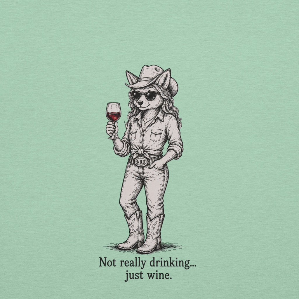 Cowgirl Just Wine T-Shirt | Western Wine Tee
