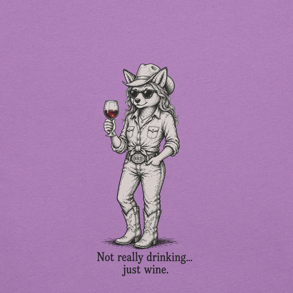 Cowgirl Just Wine T-Shirt | Western Wine Tee