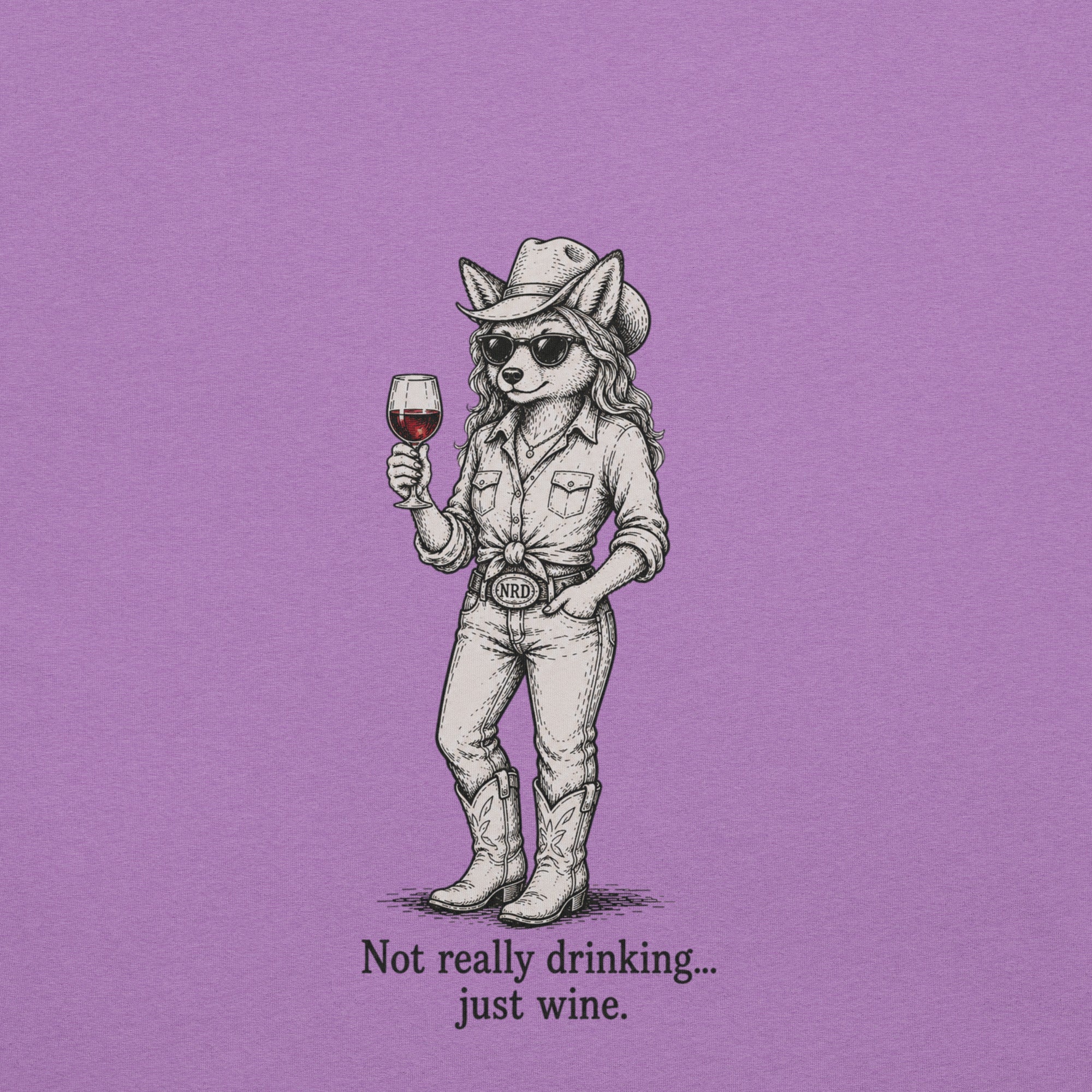 Cowgirl Just Wine T-Shirt | Western Wine Tee