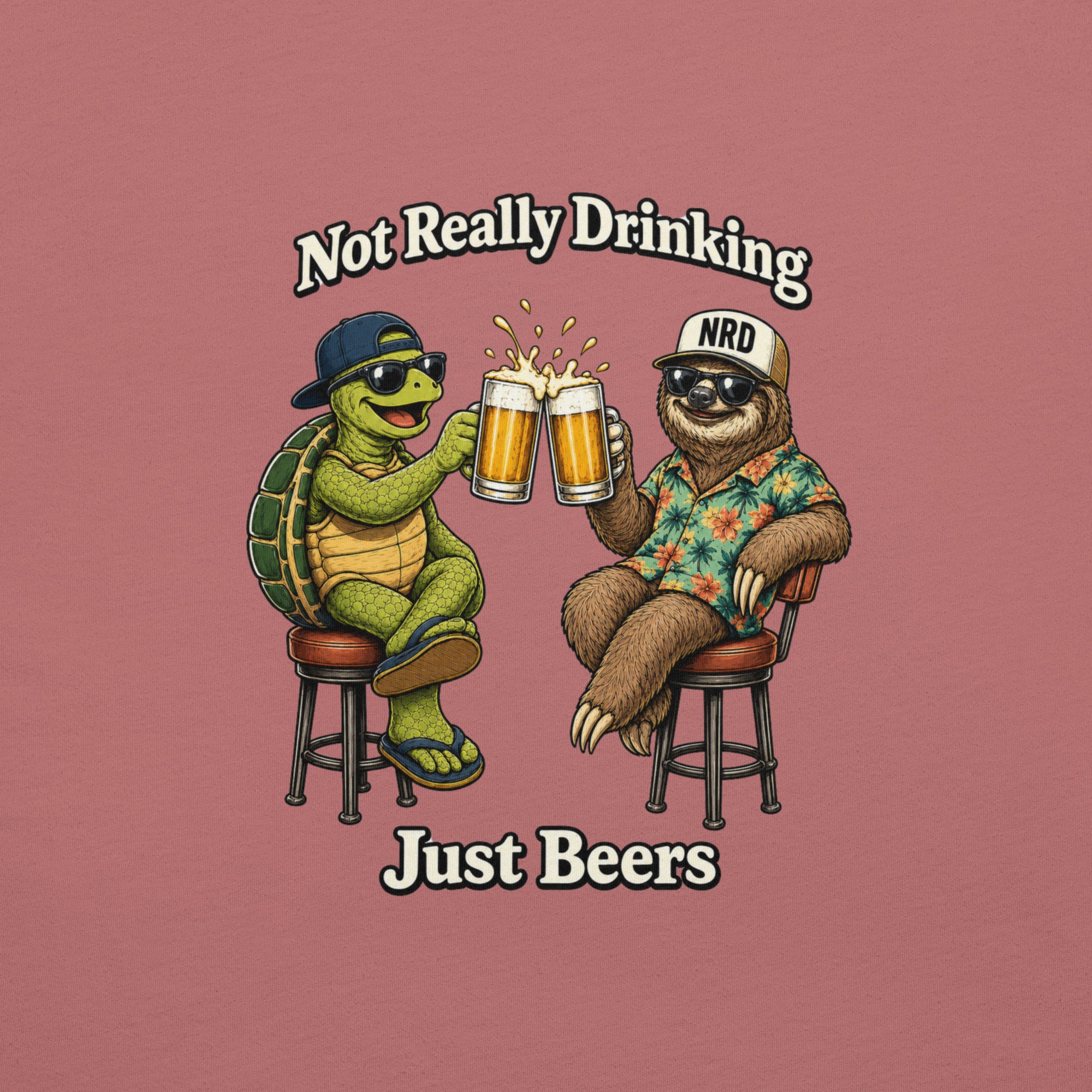 Just Beers Turtle & Sloth Cheers T-Shirt