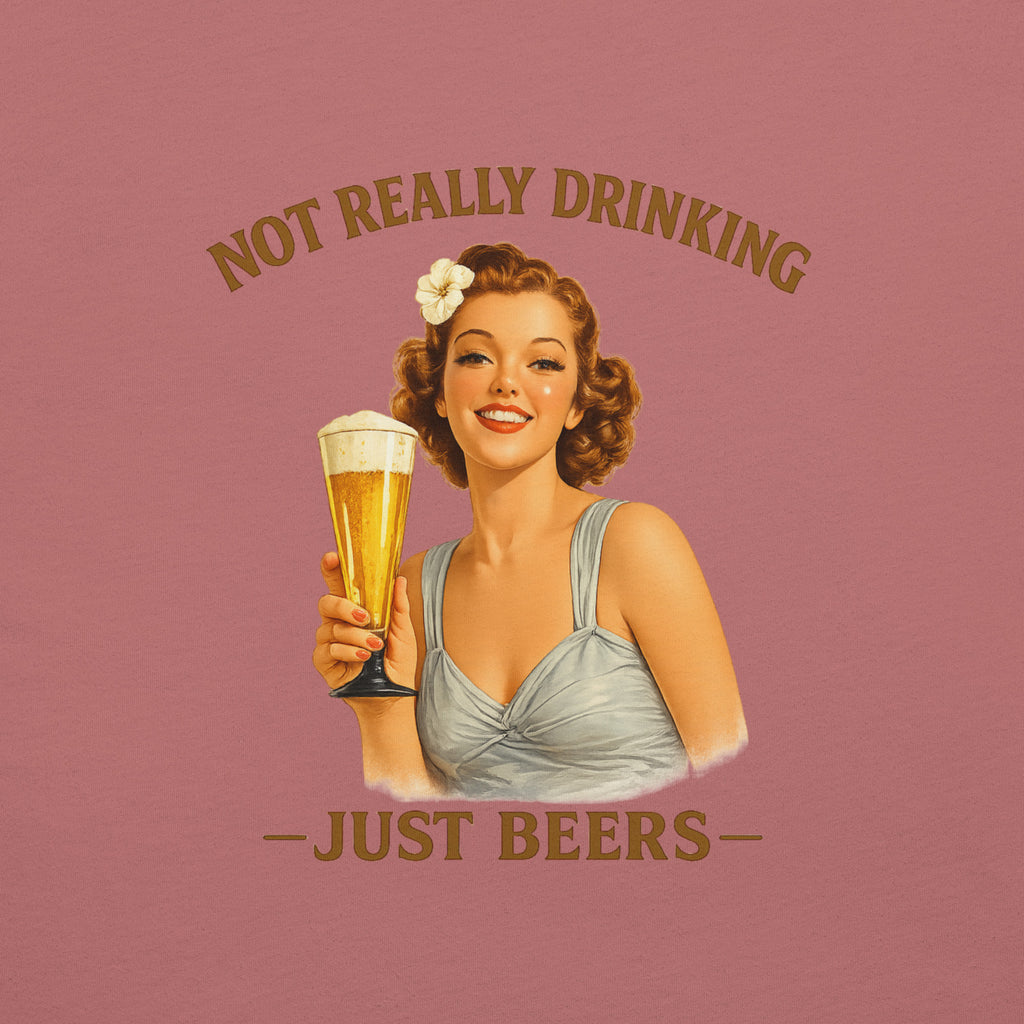Vintage Just Beers Pin-Up T-Shirt | Not Really Drinking™