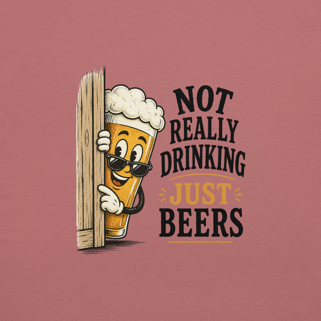 Not Really Drinking Peeking Beer T-Shirt