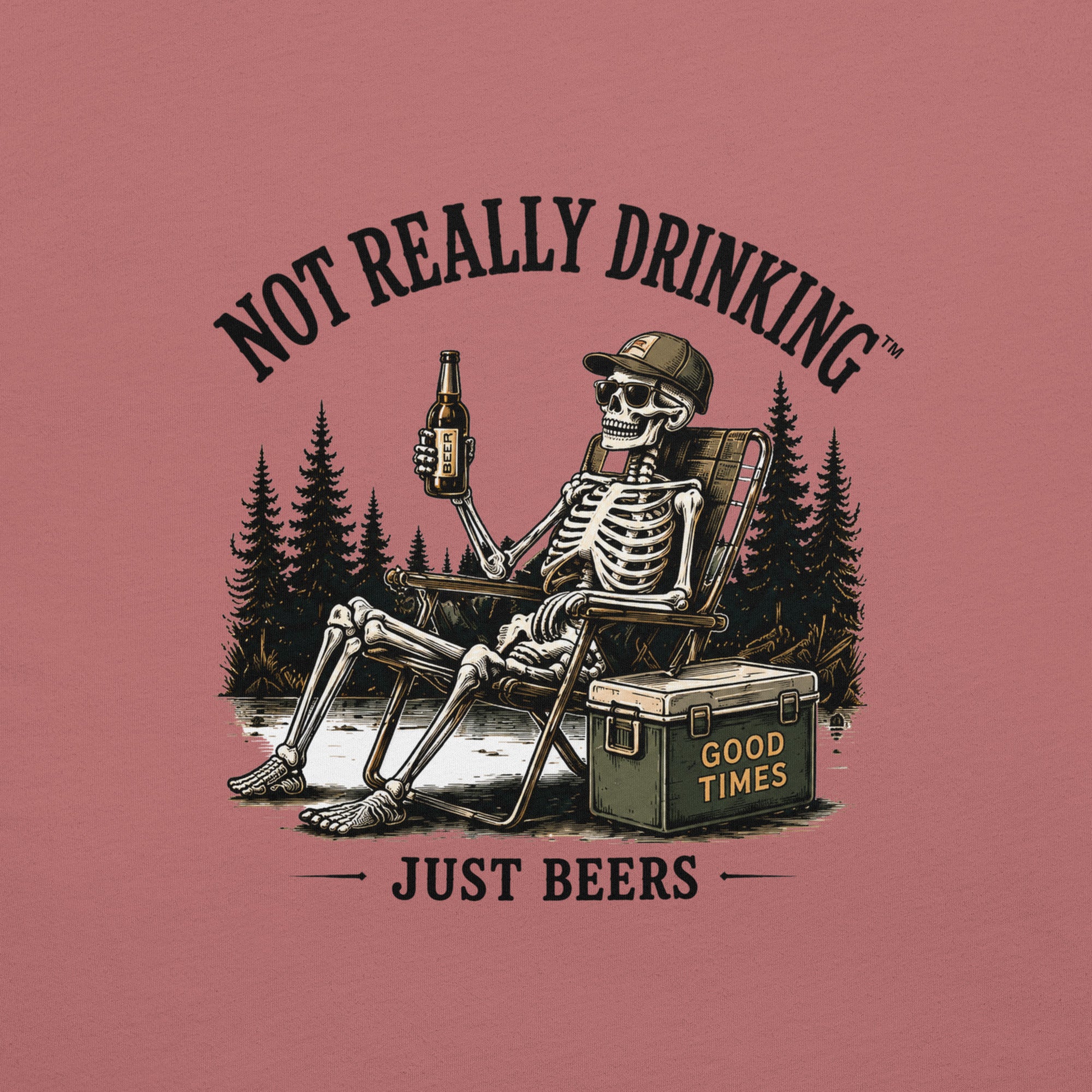 Good Times Skeleton Just Beers T-Shirt