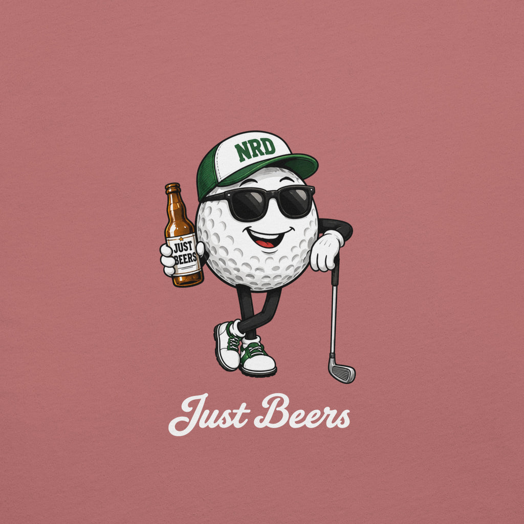 Just Beers Golf Ball T-Shirt | Funny Golf Tee