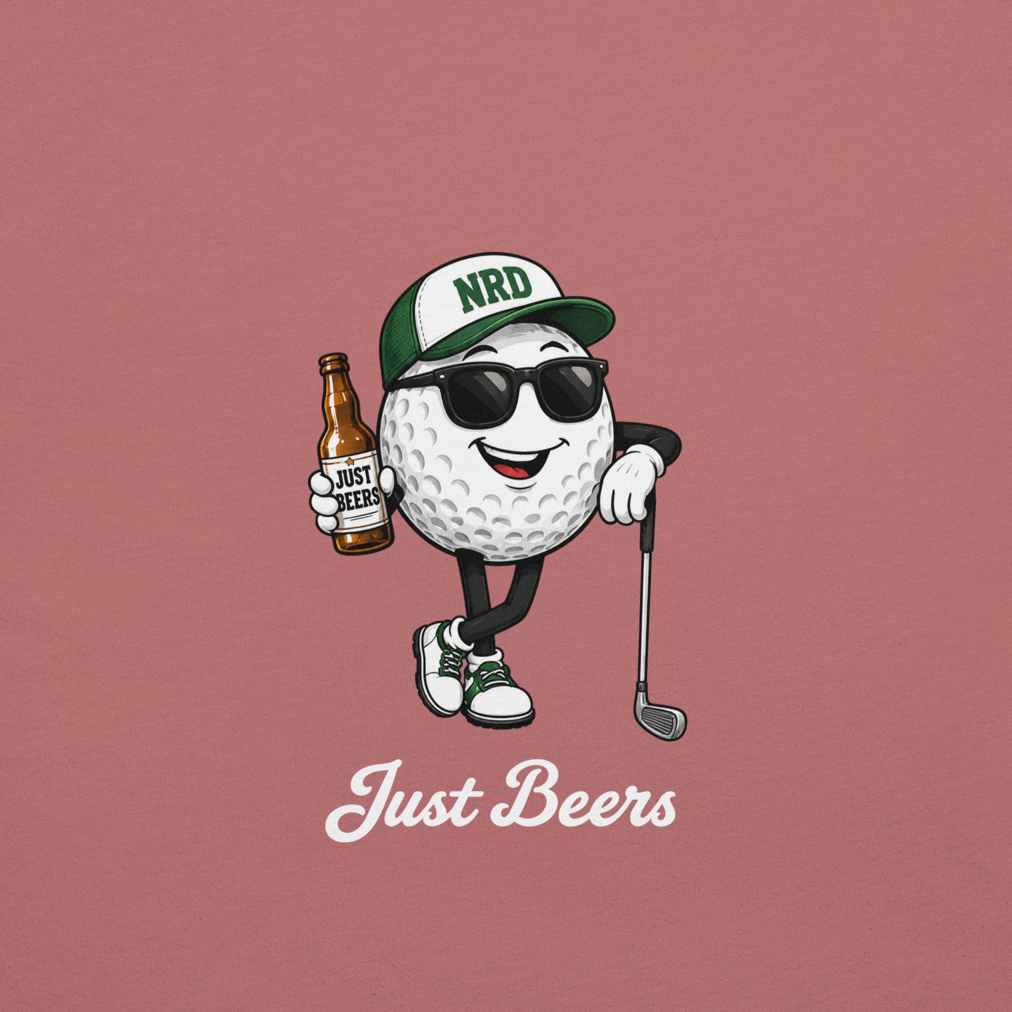 Just Beers Golf Ball T-Shirt | Funny Golf Tee