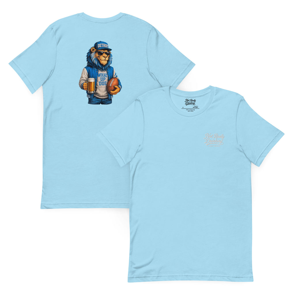 What Up Doe Lion Football T-Shirt | Detroit Inspired