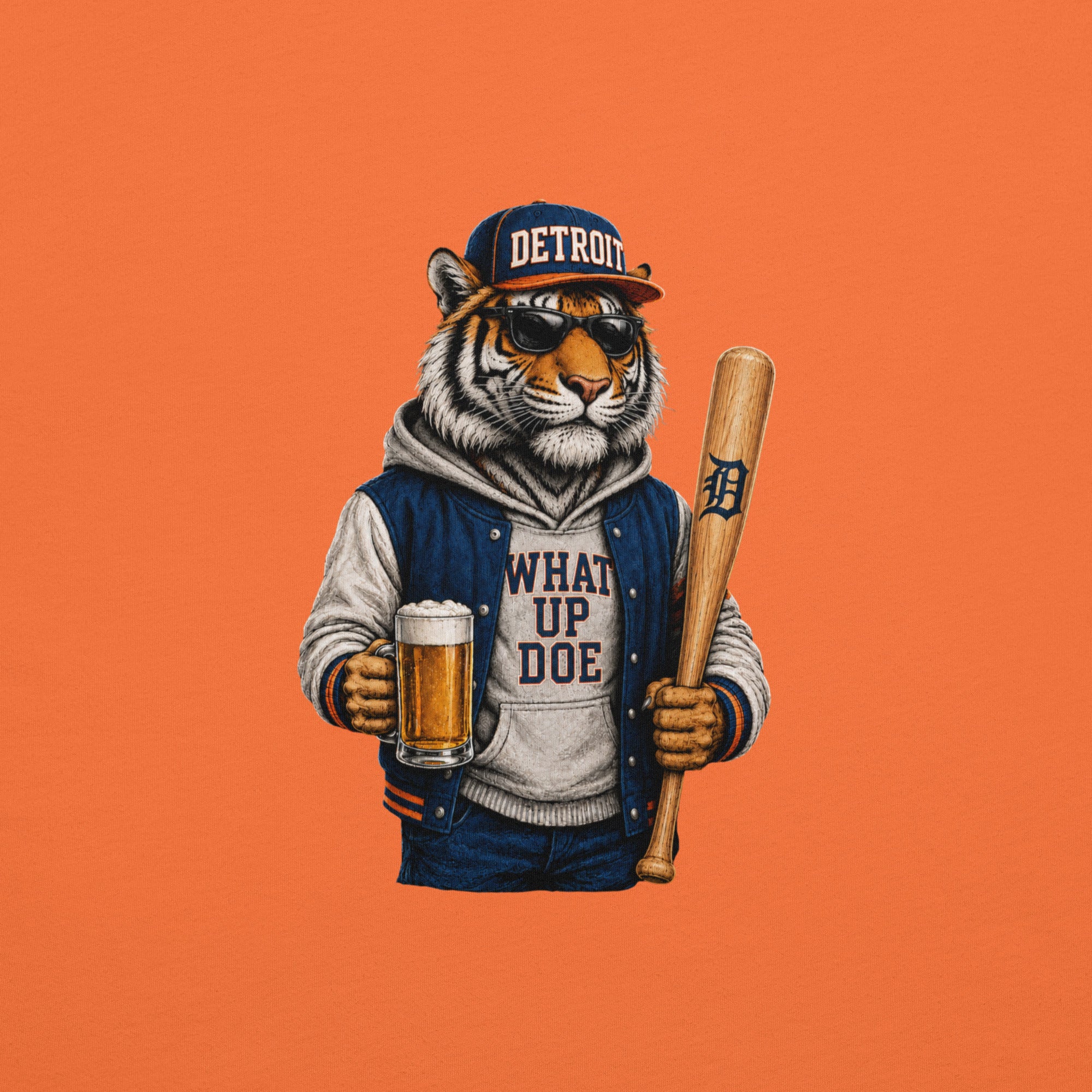What Up Doe Baseball T-Shirt | Detroit Inspired