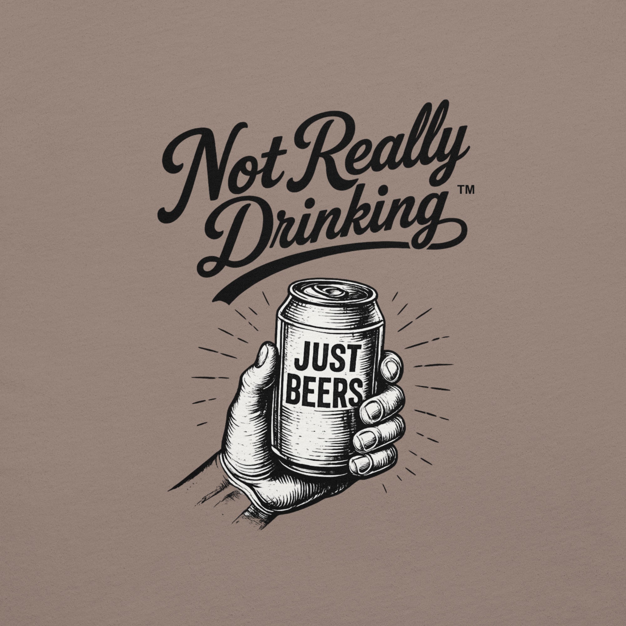 Just Beers Vintage Can T-Shirt | Not Really Drinking™