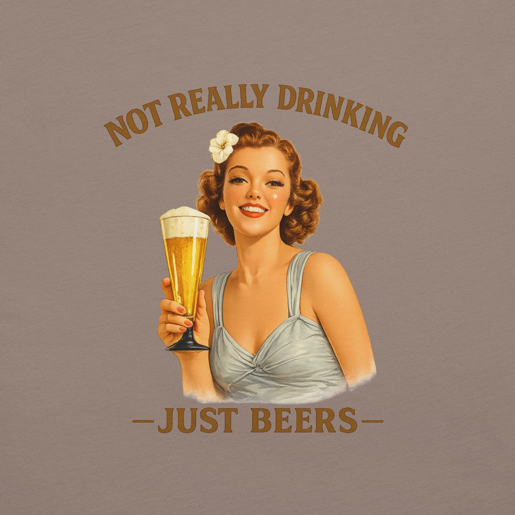 Vintage Just Beers Pin-Up T-Shirt | Not Really Drinking™