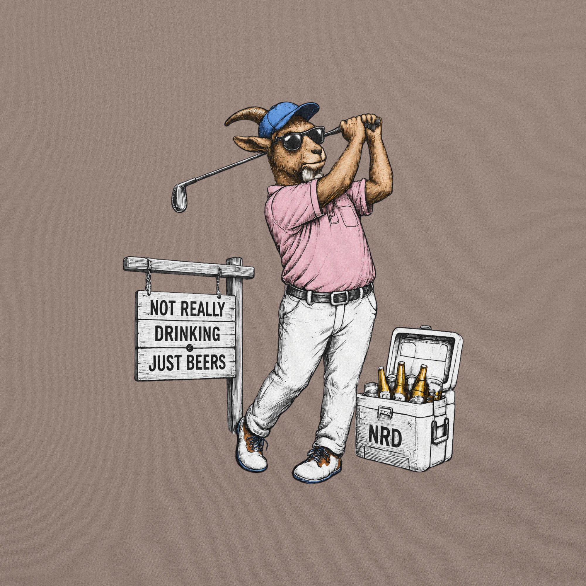 Goat Golfer T-Shirt | Funny Golf Shirt