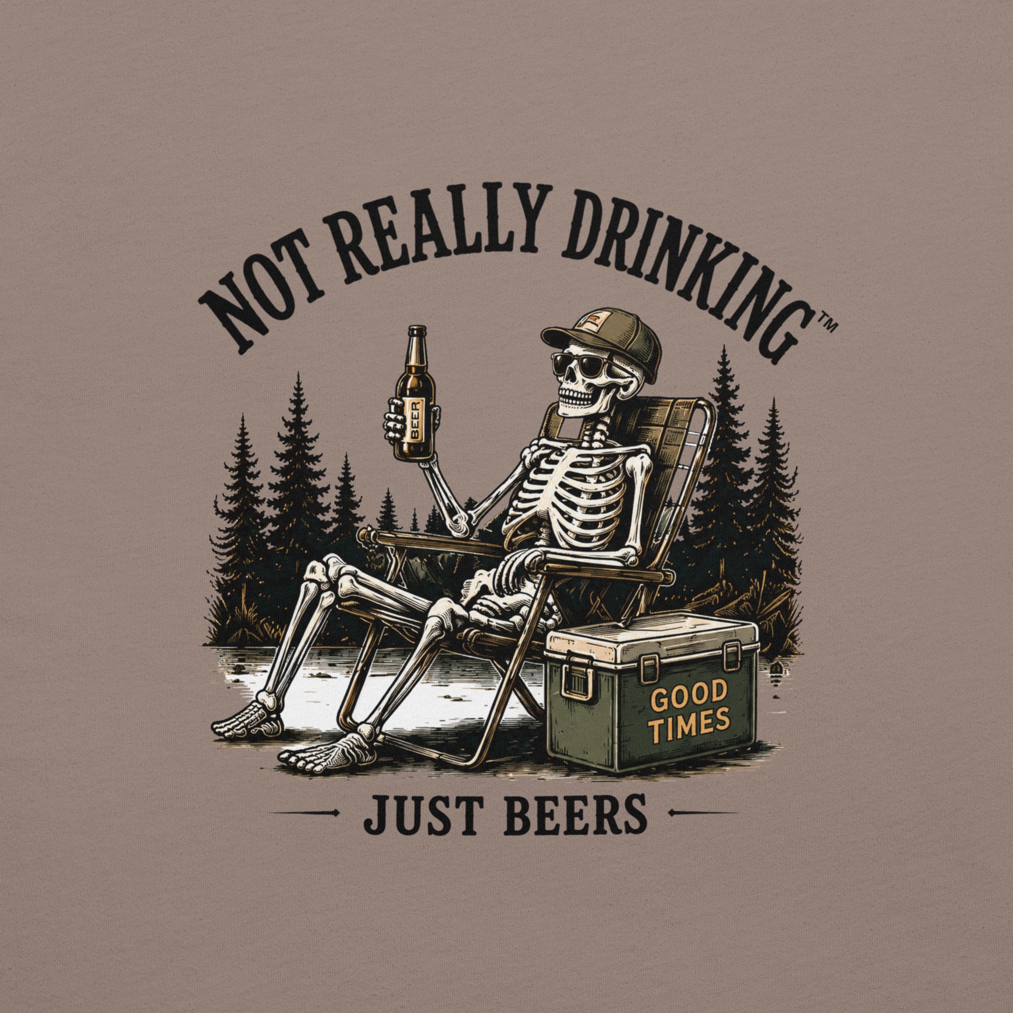 Good Times Skeleton Just Beers T-Shirt