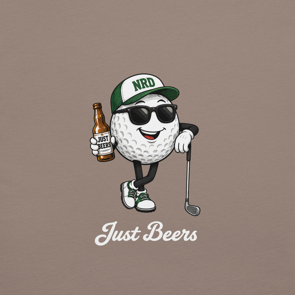 Just Beers Golf Ball T-Shirt | Funny Golf Tee