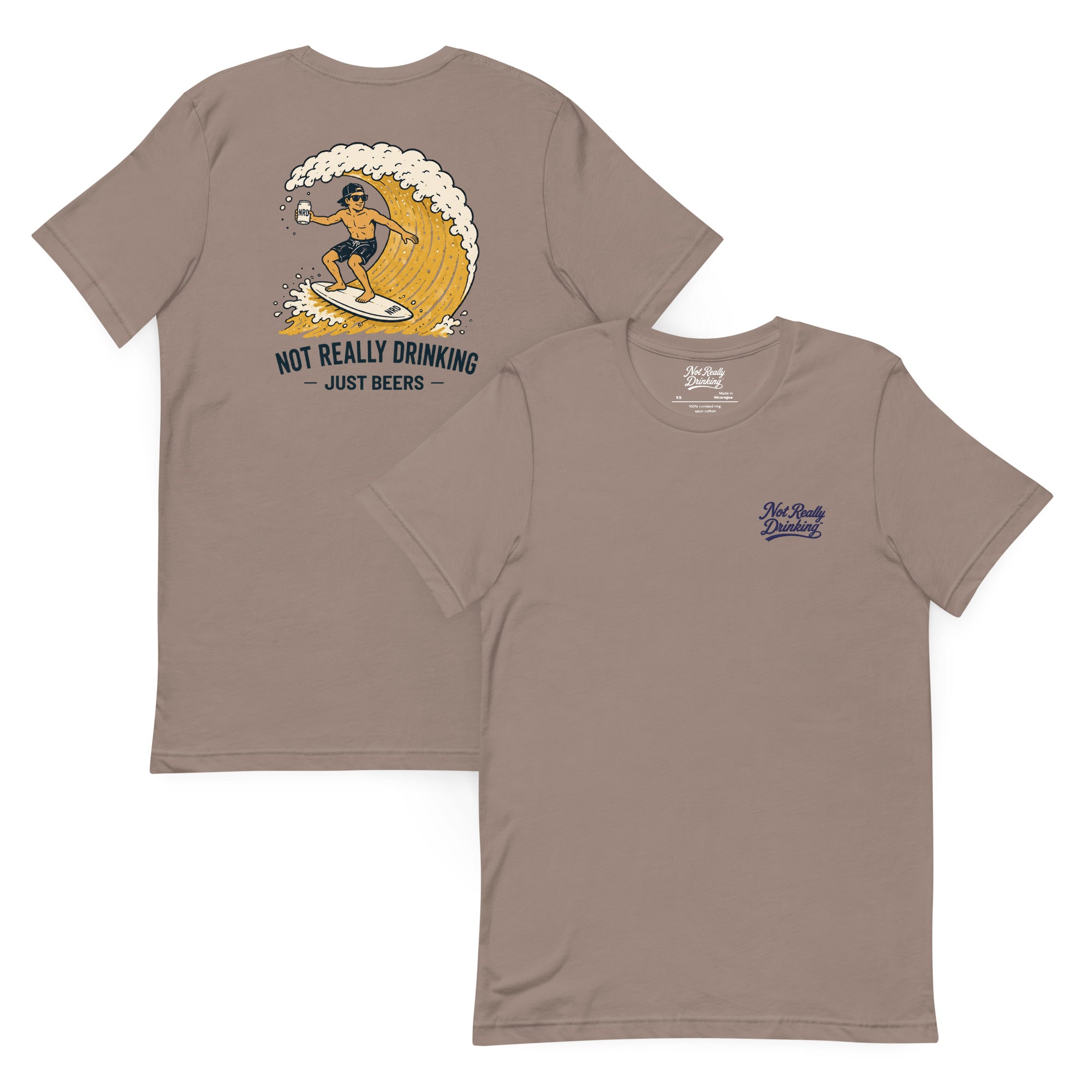 Surfing Beer Wave T-Shirt | Not Really Drinking™