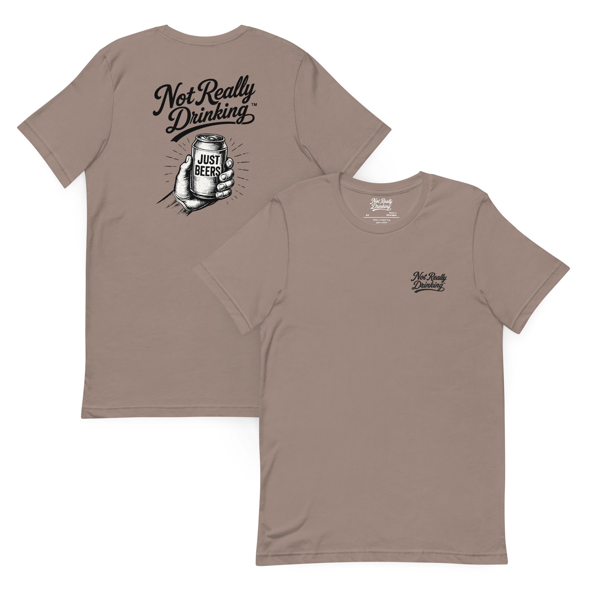 Just Beers Vintage Can T-Shirt | Not Really Drinking™