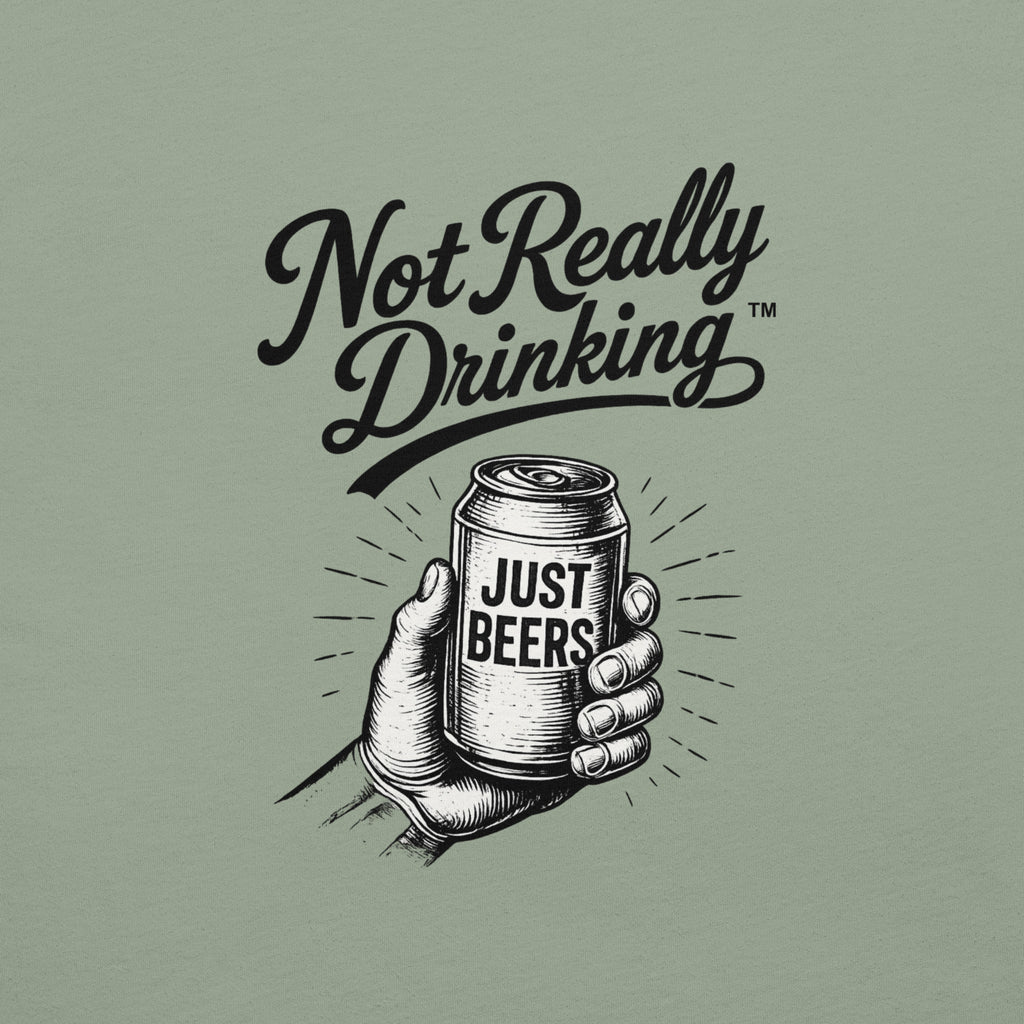 Just Beers Vintage Can T-Shirt | Not Really Drinking™