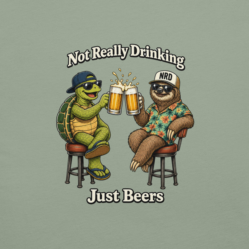 Just Beers Turtle & Sloth Cheers T-Shirt